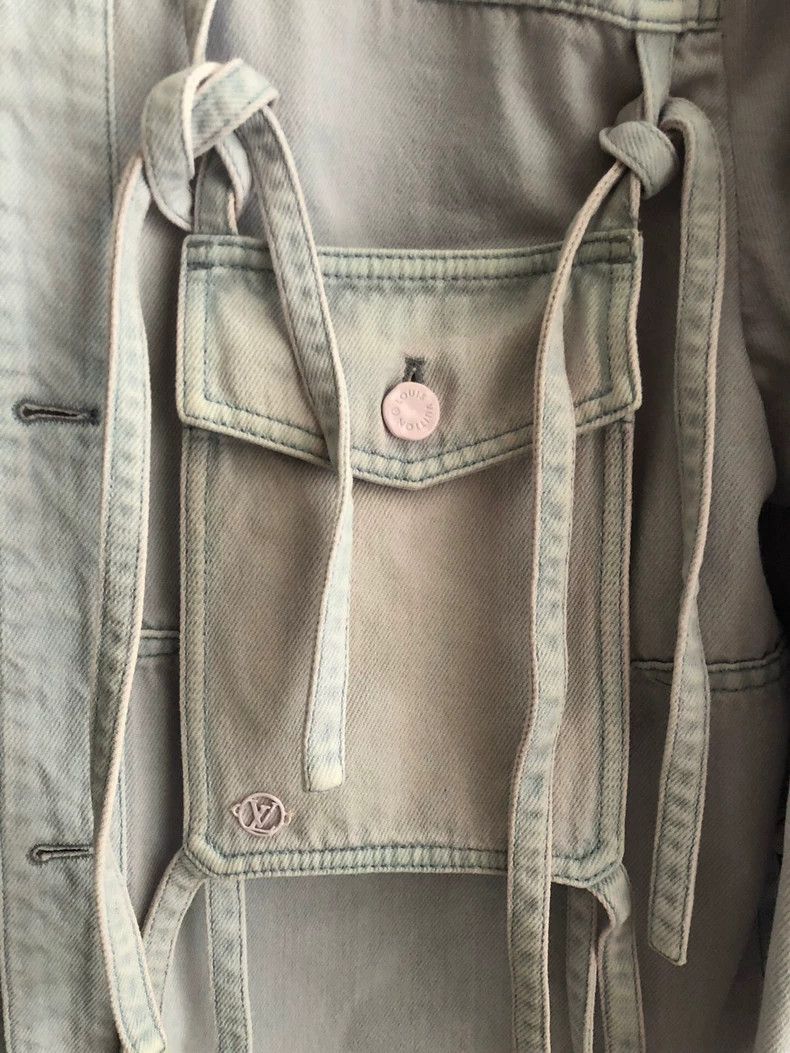 Louis Vuitton Louis Vuitton Ribbon rendered denim jacket 2501-Nextarrow Size US S / EU 44-46 / 1 - 2 Thumbnail