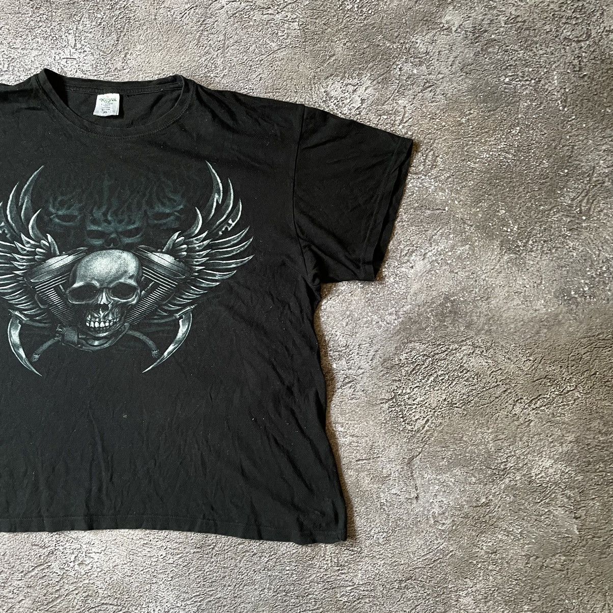 Band Tees Vintage Y2K BONES ABSTRACT CREEPY FACE ANGRY M Size US M / EU 48-50 / 2 - 3 Thumbnail