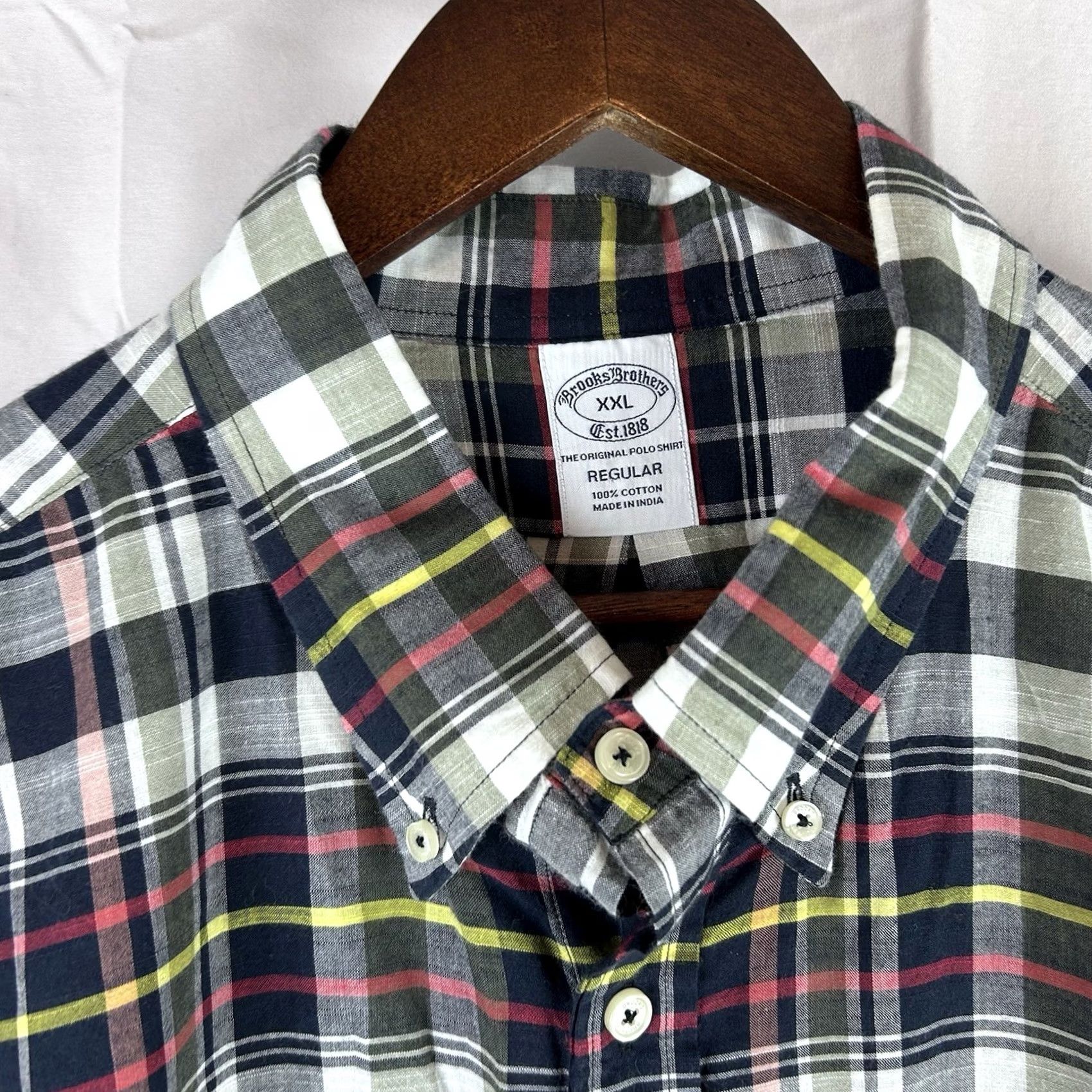 Brooks Brothers Brooks Brothers Shirt XXL Men’s Plaid Button Down Long Sleeve Cotton Lightweight Size US XXL / EU 58 / 5 - 3 Thumbnail