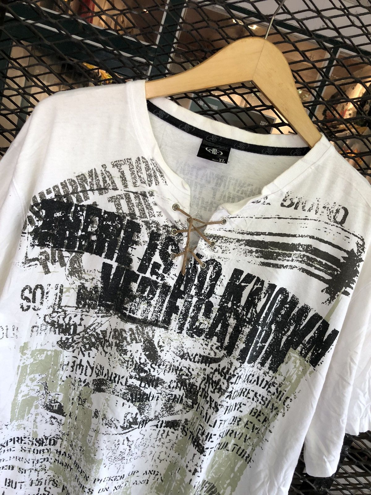 If Six Was Nine × Japanese Brand × Le Grande Bleu (L.G.B.) JAPANESE SOUL BRAND POEM PUNK GOTHICSTYLE TEE Size US XL / EU 56 / 4 - 3 Thumbnail