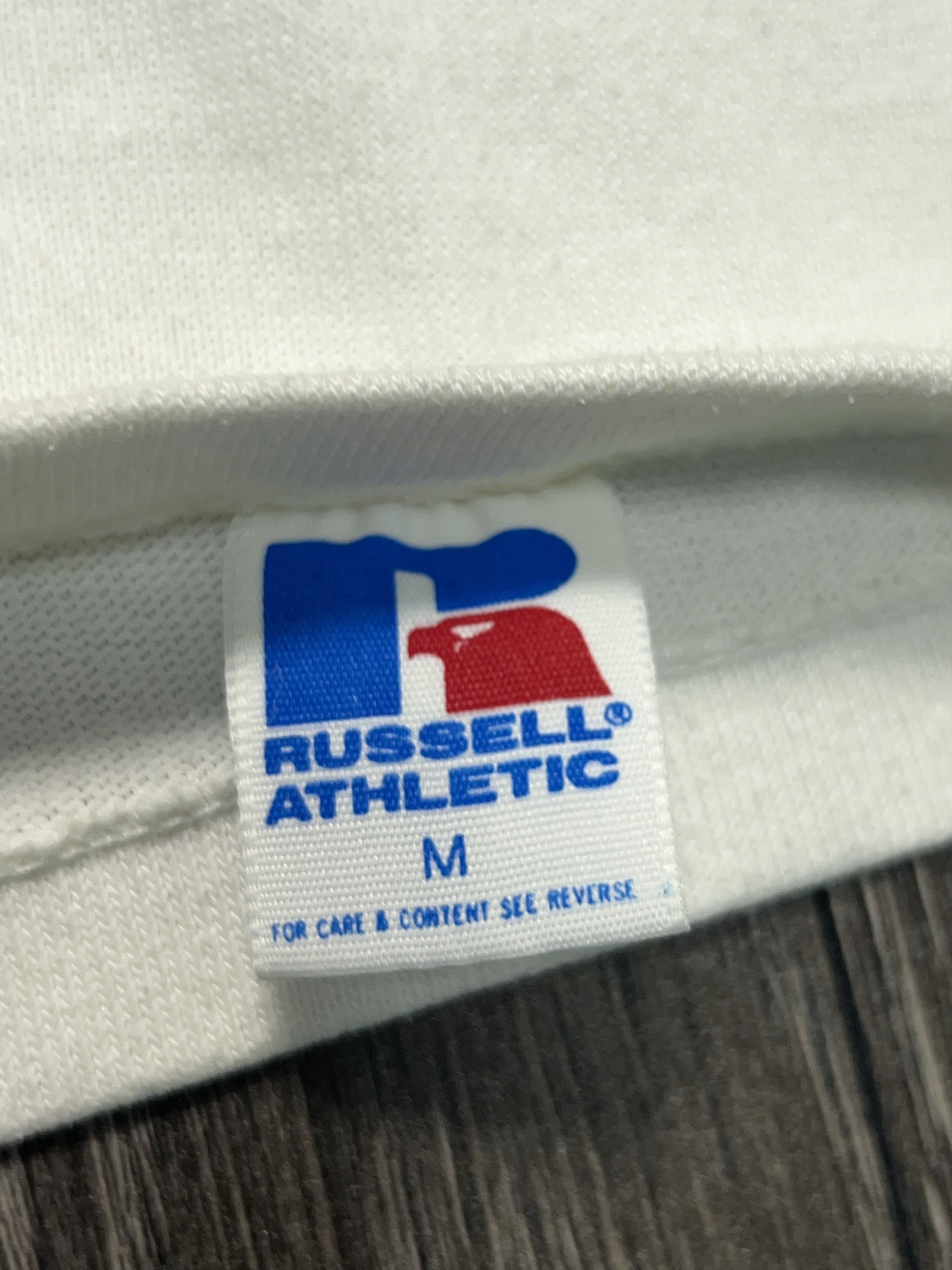 Russell Athletic 1980s Russell Athletic College Jersey T Shirt Football S-M Size US S / EU 44-46 / 1 - 6 Thumbnail