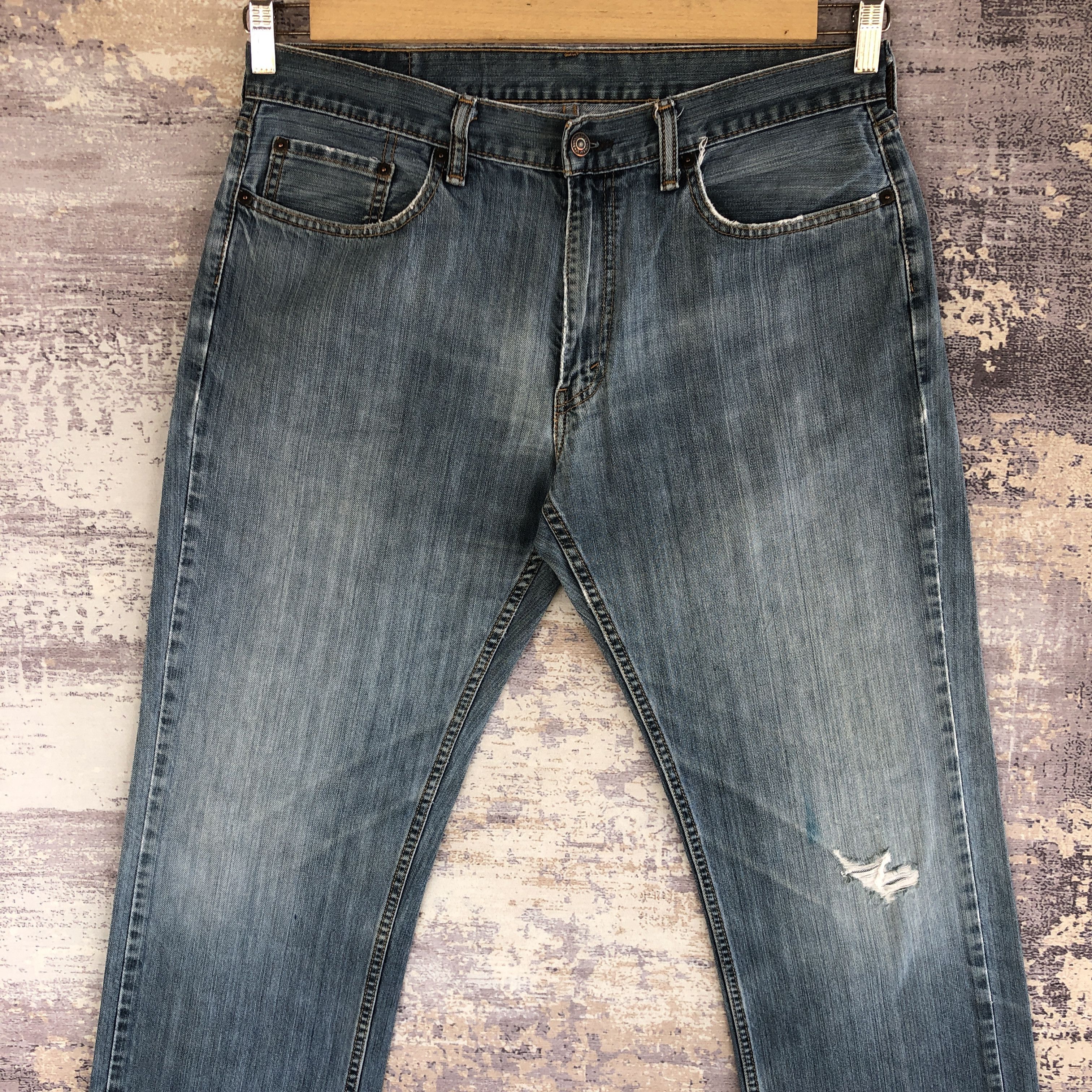 Levi's Vintage Distressed Levis 559 Jeans Levi's Faded Wash Denim Size US 34 / EU 50 - 3 Thumbnail