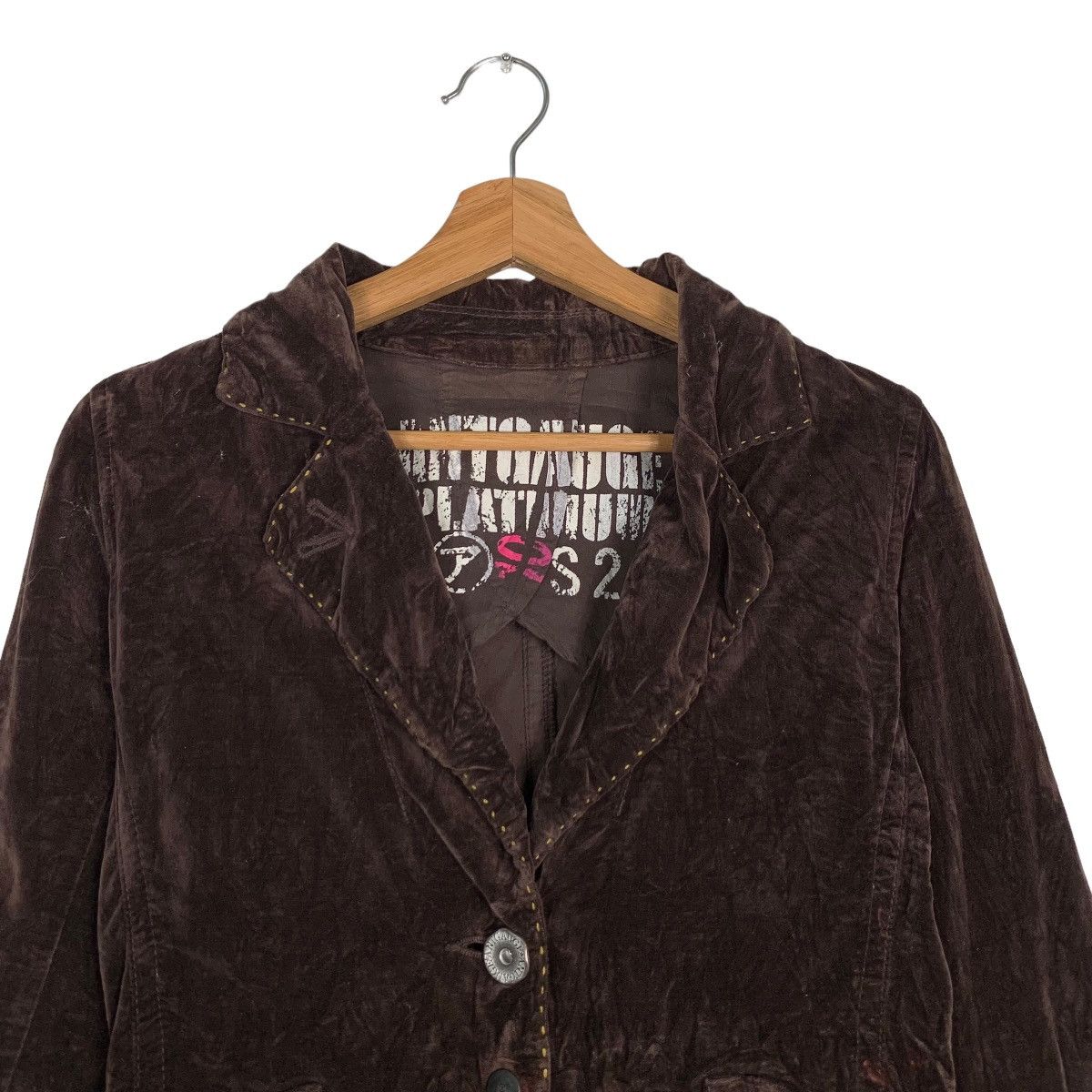 Japanese Brand ANTGAUGE PLATINUM Punk Velvet Casual Jacket #0006-C1 Size S / US 4 / IT 40 - 3 Thumbnail