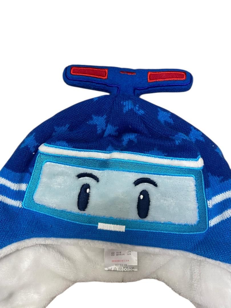 Japanese Brand Robocar Poli Beanie Kids Hat Size ONE SIZE - 4 Thumbnail