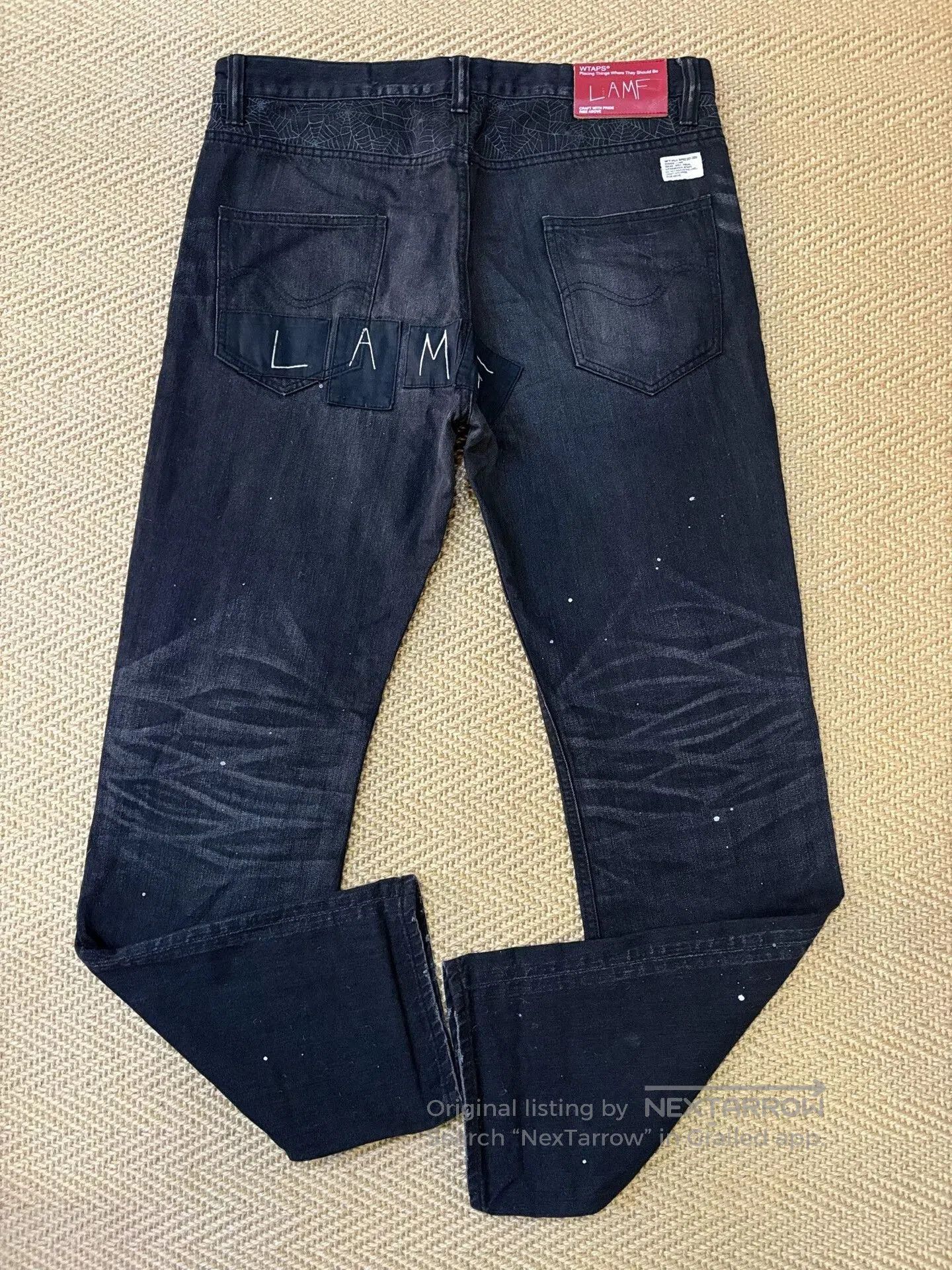 Wtaps Wtaps Lamf 09ss Black Spider Denim Pants. Size US 34 / EU 50 - 2 Thumbnail