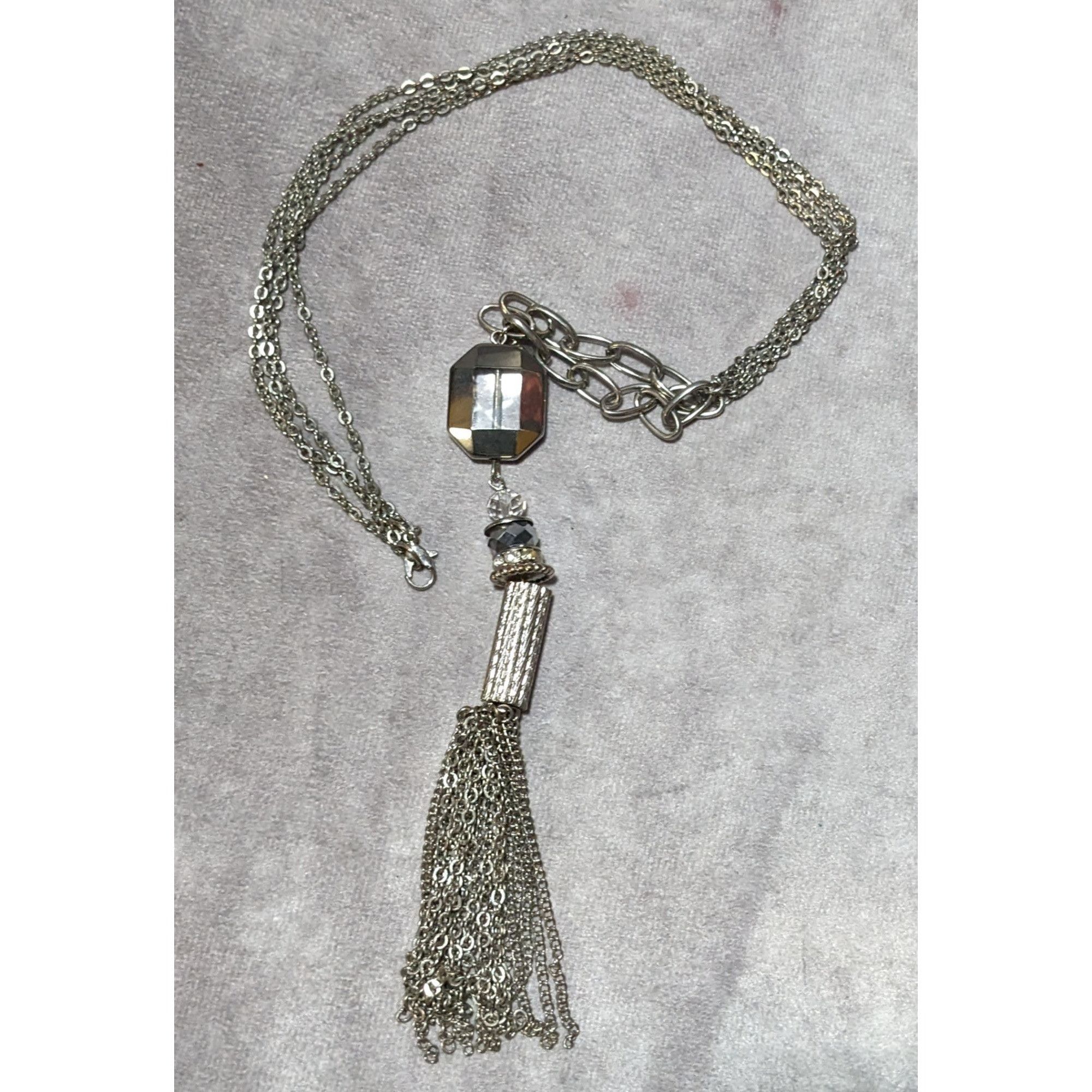 Other Y2K Glam Silver Abstract Tassel Necklace Size ONE SIZE - 9 Thumbnail