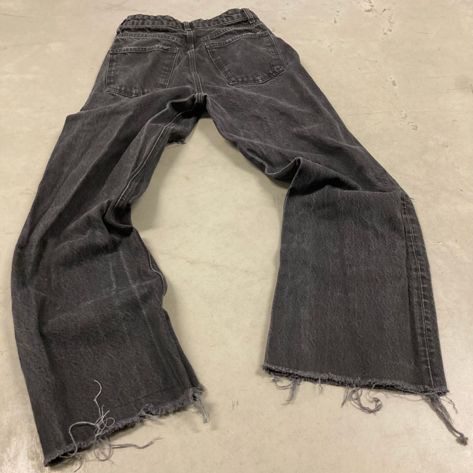 Vintage Baggy Y2K Zara black Jeans 27x29 Size US 27 - 2 Thumbnail