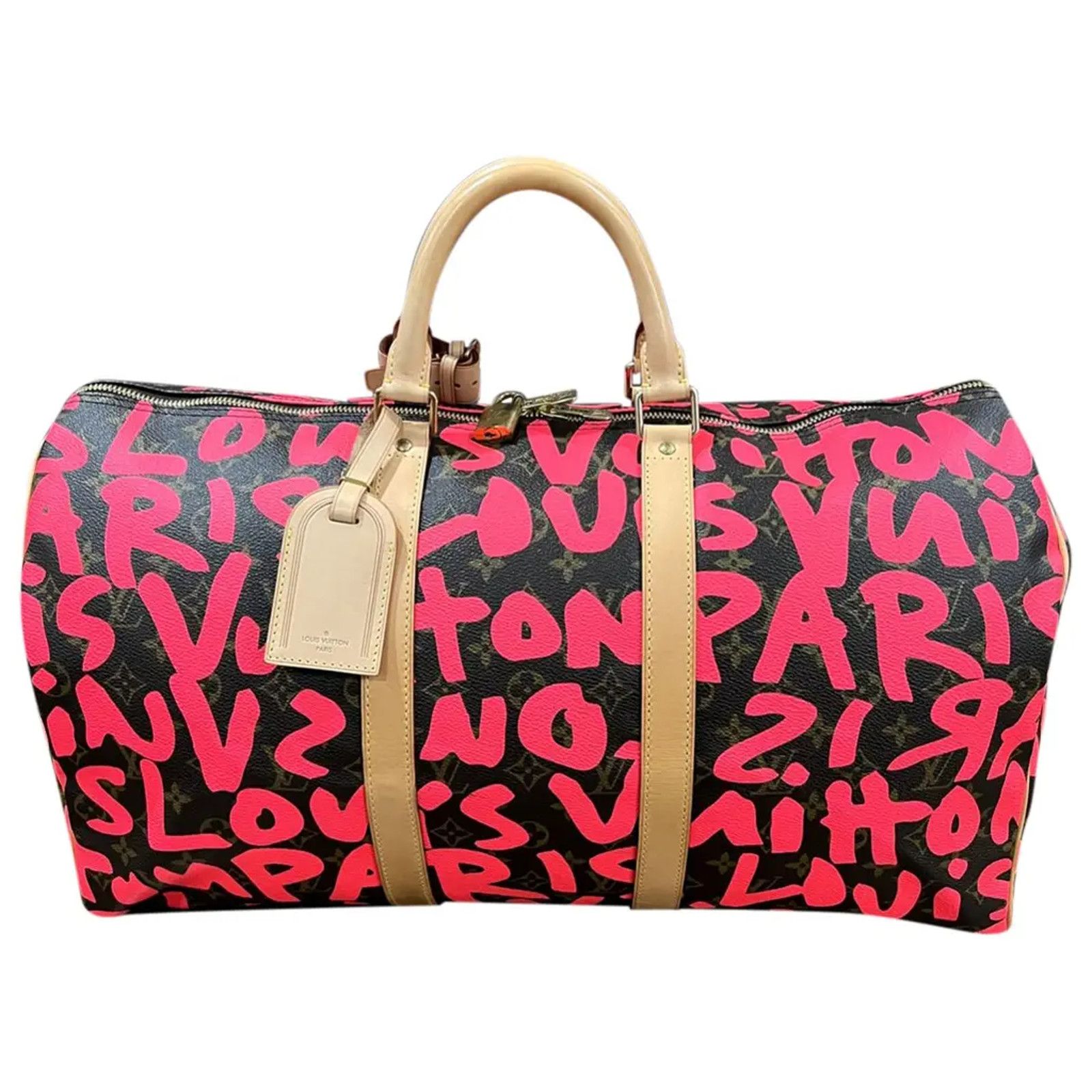 Louis Vuitton Louis Vuitton Keepall Graffiti Pink Jacobs Travel Bag Size ONE SIZE - 1 Thumbnail