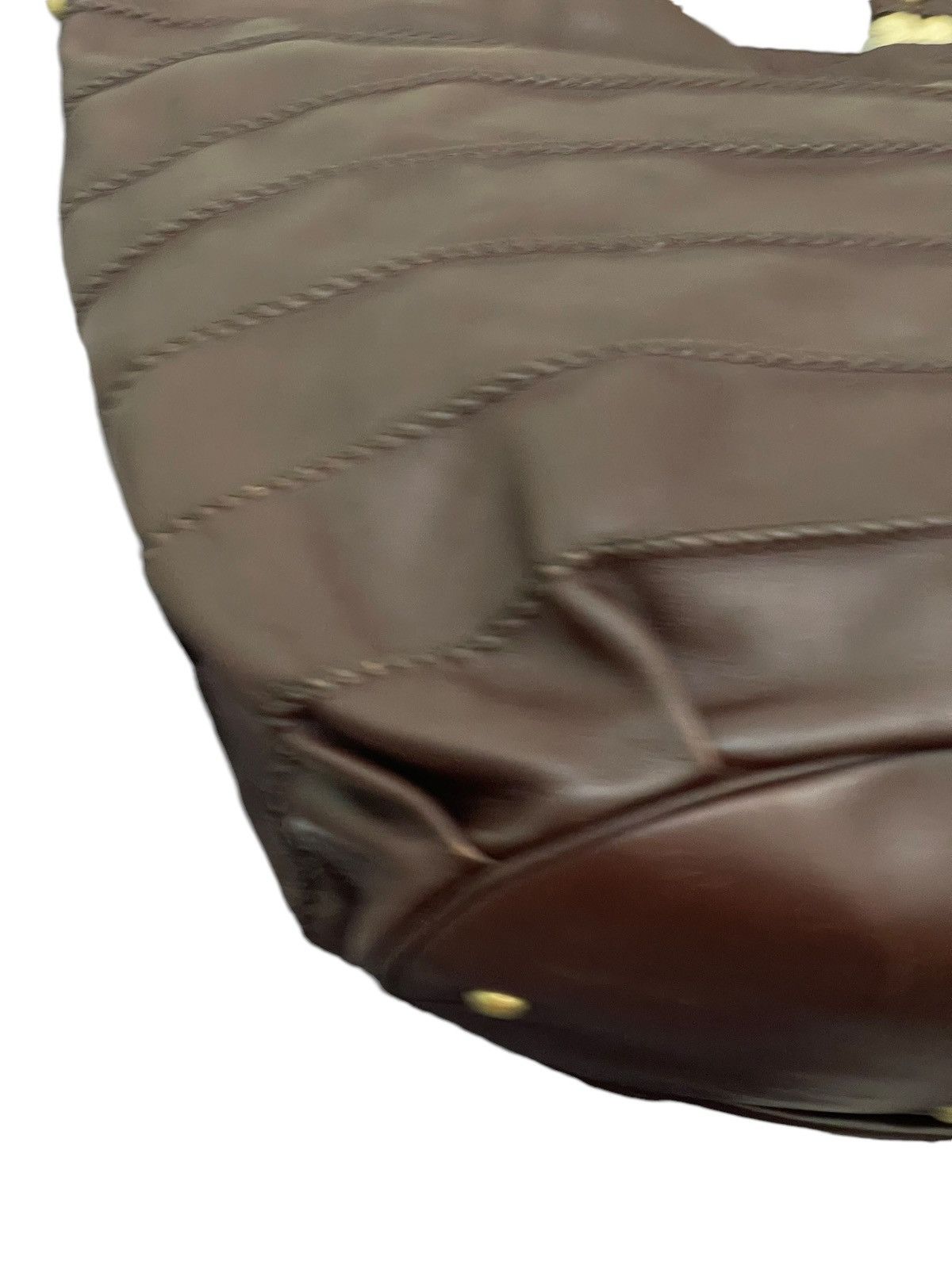 Genuine Leather Full Leather Max Mara Italy Tote Shoulder Bag 9🟩 Size ONE SIZE - 18 Thumbnail