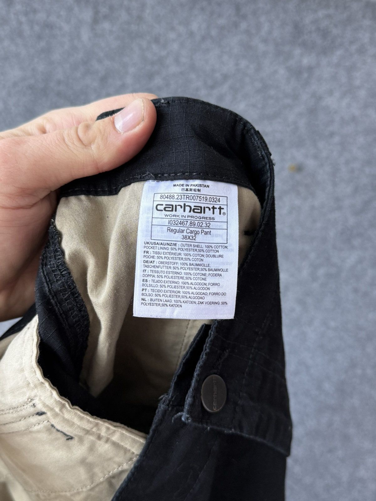 Carhartt Vintage Carhartt Black Aviation Cargo Pants size 38x32 Size US 38 / EU 54 - 13 Thumbnail
