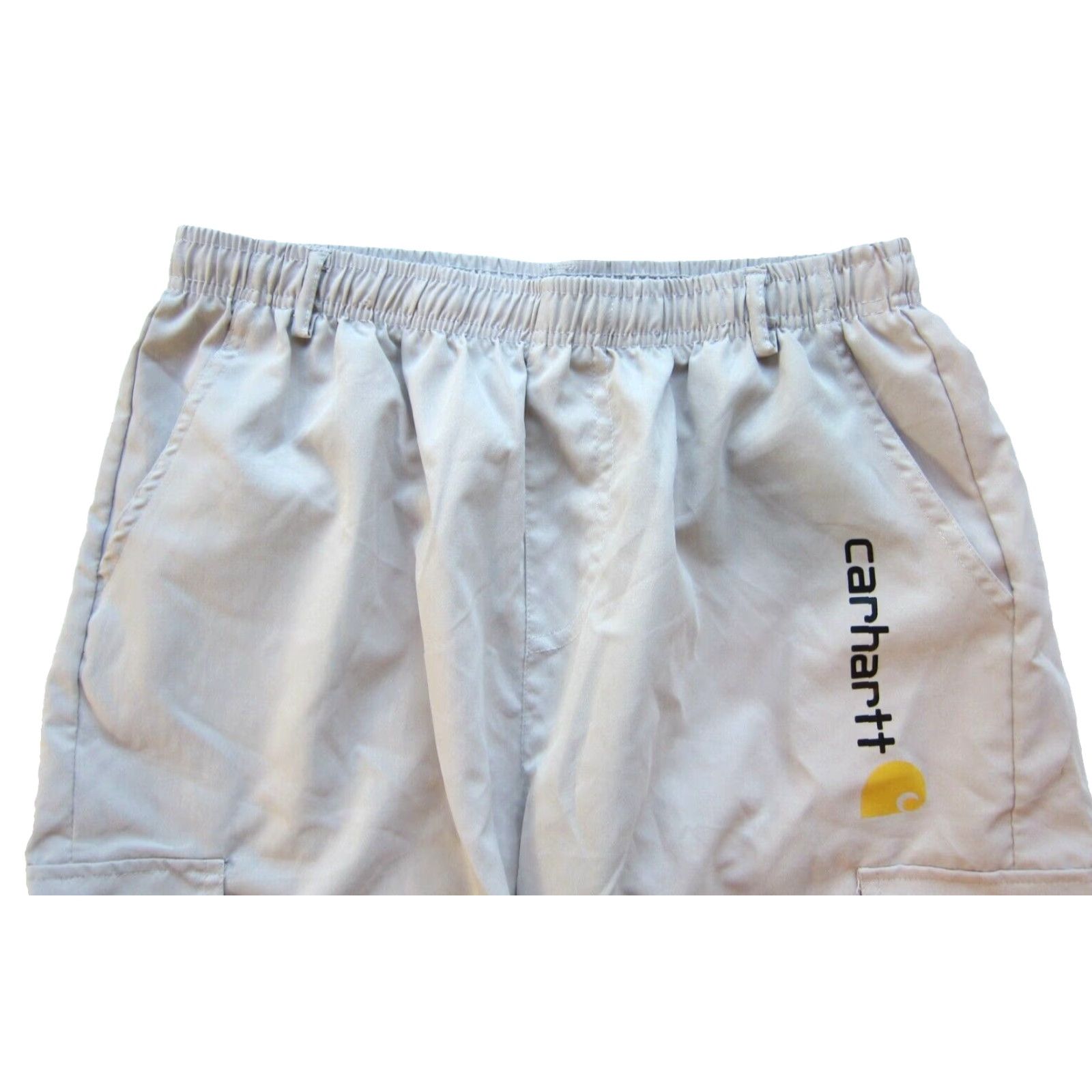 Carhartt VINTAGE Carhartt Beige Elastic Waist Pocket Cargo Bermuda Short Men Small Size US 29 - 4 Thumbnail