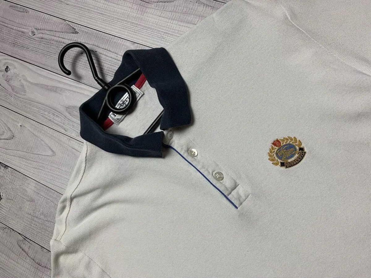 Burberry Vintage Burberry's white polo logo short sleeve L Size US L / EU 52-54 / 3 - 2 Thumbnail