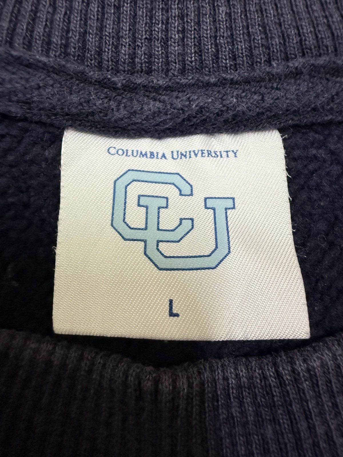 GU Columbia University X Gu Spellout Biglogo Sweatshirt Size US L / EU 52-54 / 3 - 8 Thumbnail
