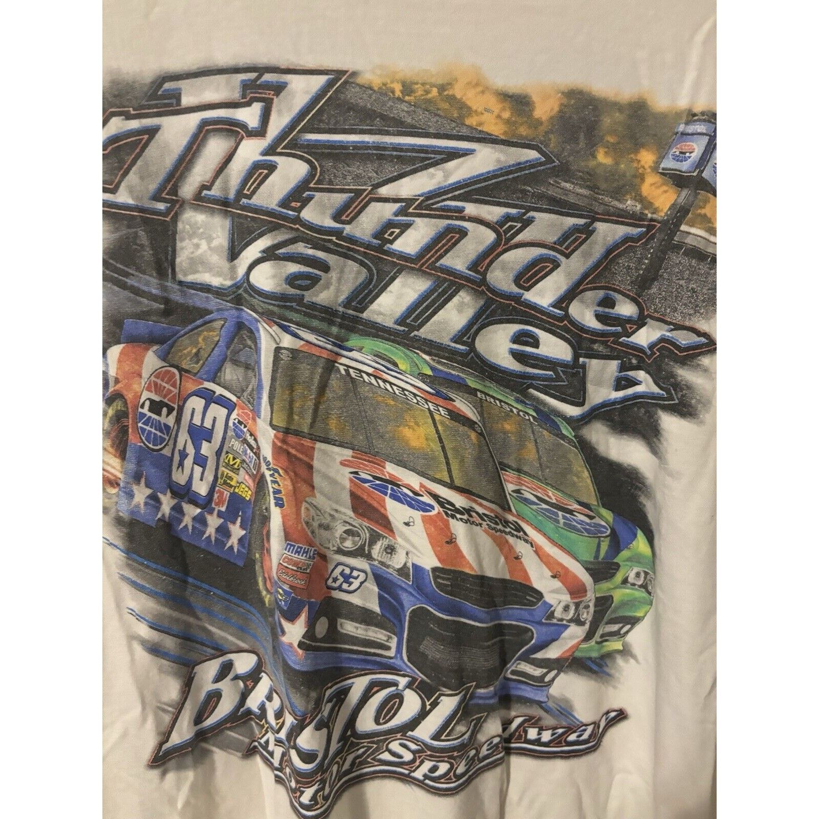 Other Vintage Bristol Motorspeedway thunder Nascar white shirt Size US XL / EU 56 / 4 - 6 Thumbnail