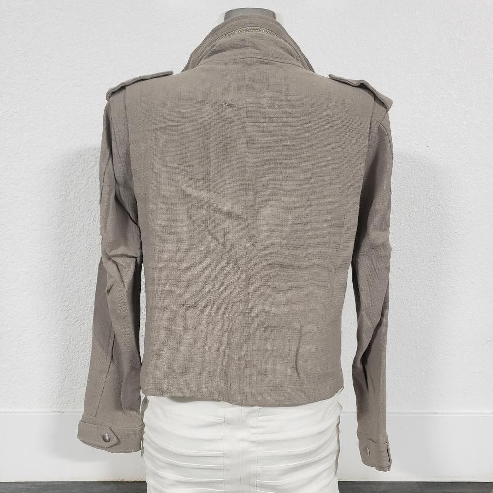 Urban Outfitters Nude Cropped Urban Outfitters Zip Up Size S / US 4 / IT 40 - 2 Thumbnail