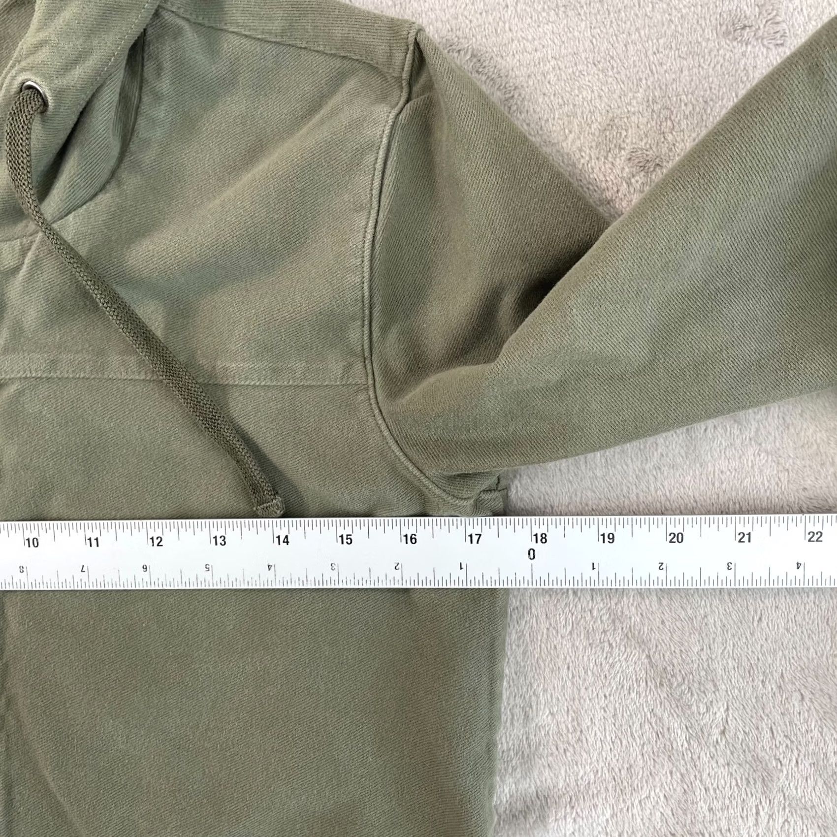 James Perse James Perse Anorak Utility Jacket Women XS Army Green Hooded Elbow Patches Size XS / US 0-2 / IT 36-38 - 6 Thumbnail