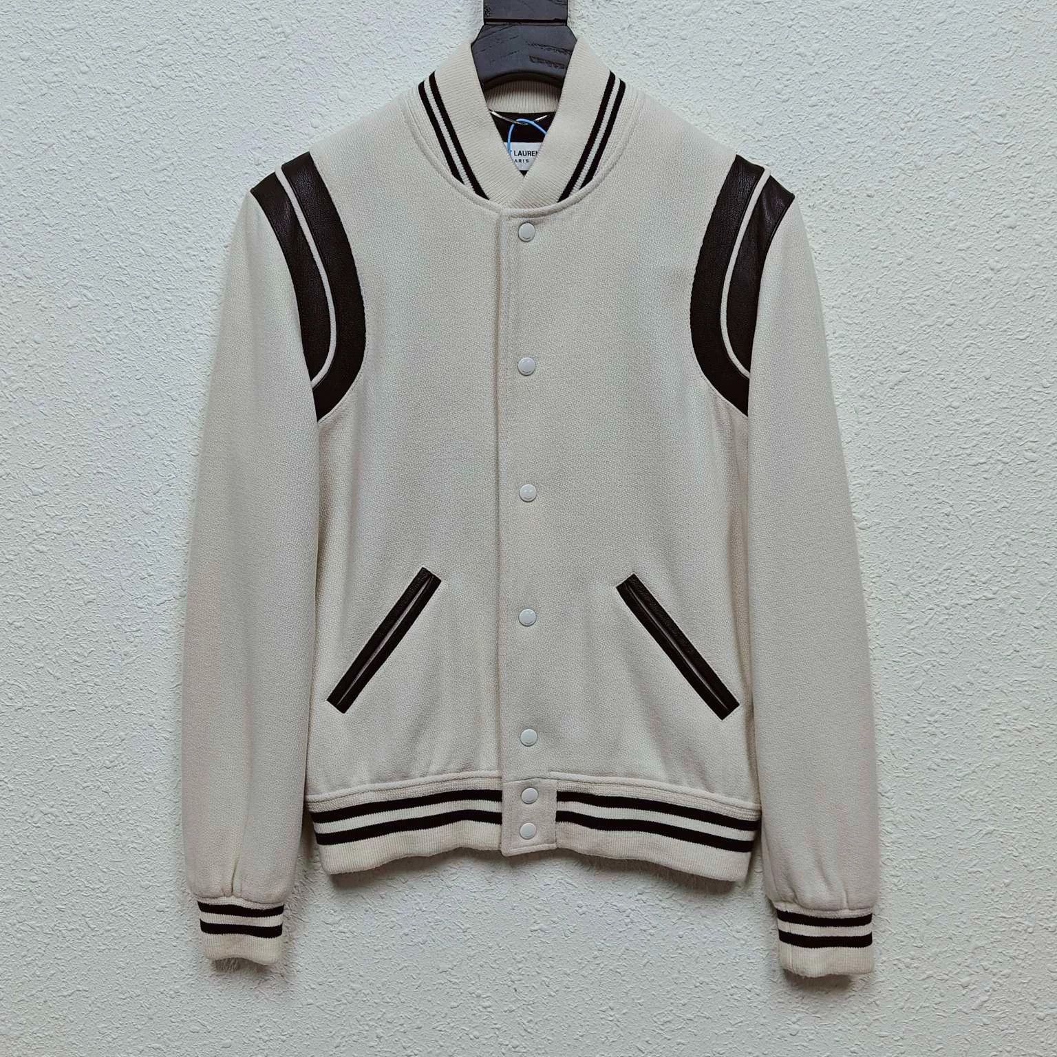 Saint Laurent Paris Classic baseball jacket