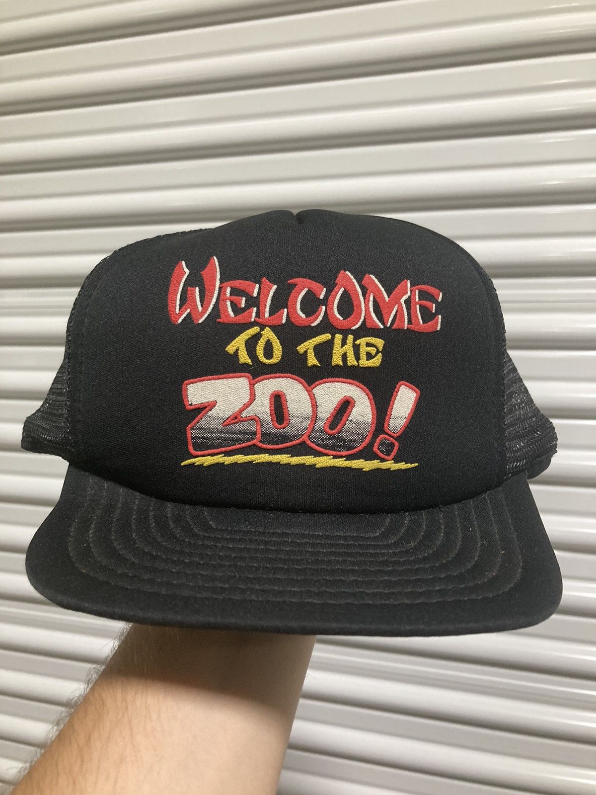 Vintage Welcome To The Zoo! Vintage 90s Funny Snapback Trucker Hat Size ONE SIZE - 1 Thumbnail
