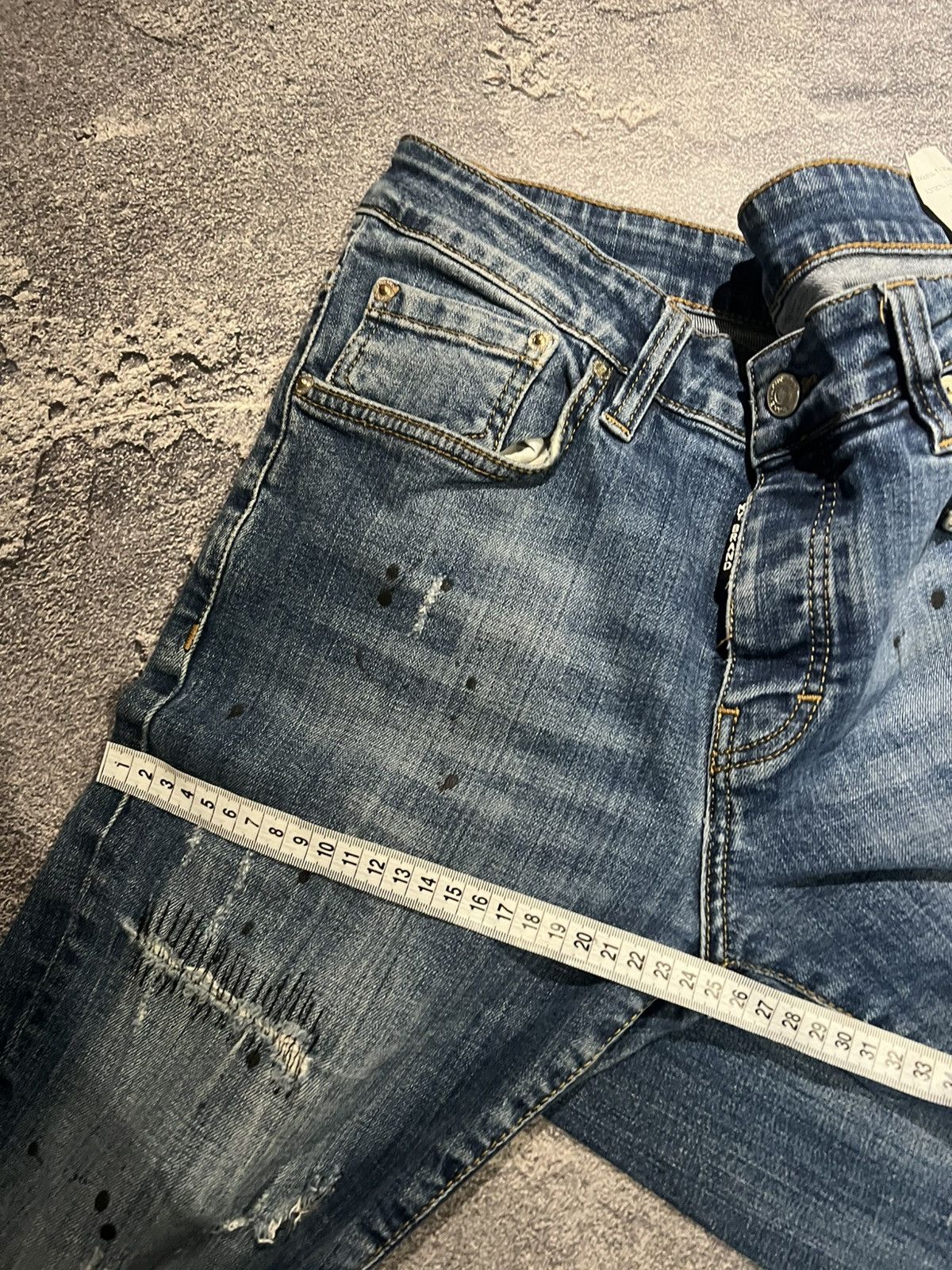 Japanese Brand Vintage Japanese Conceptual Skinny Relaxed Faded Jean Size US 32 / EU 48 - 10 Thumbnail
