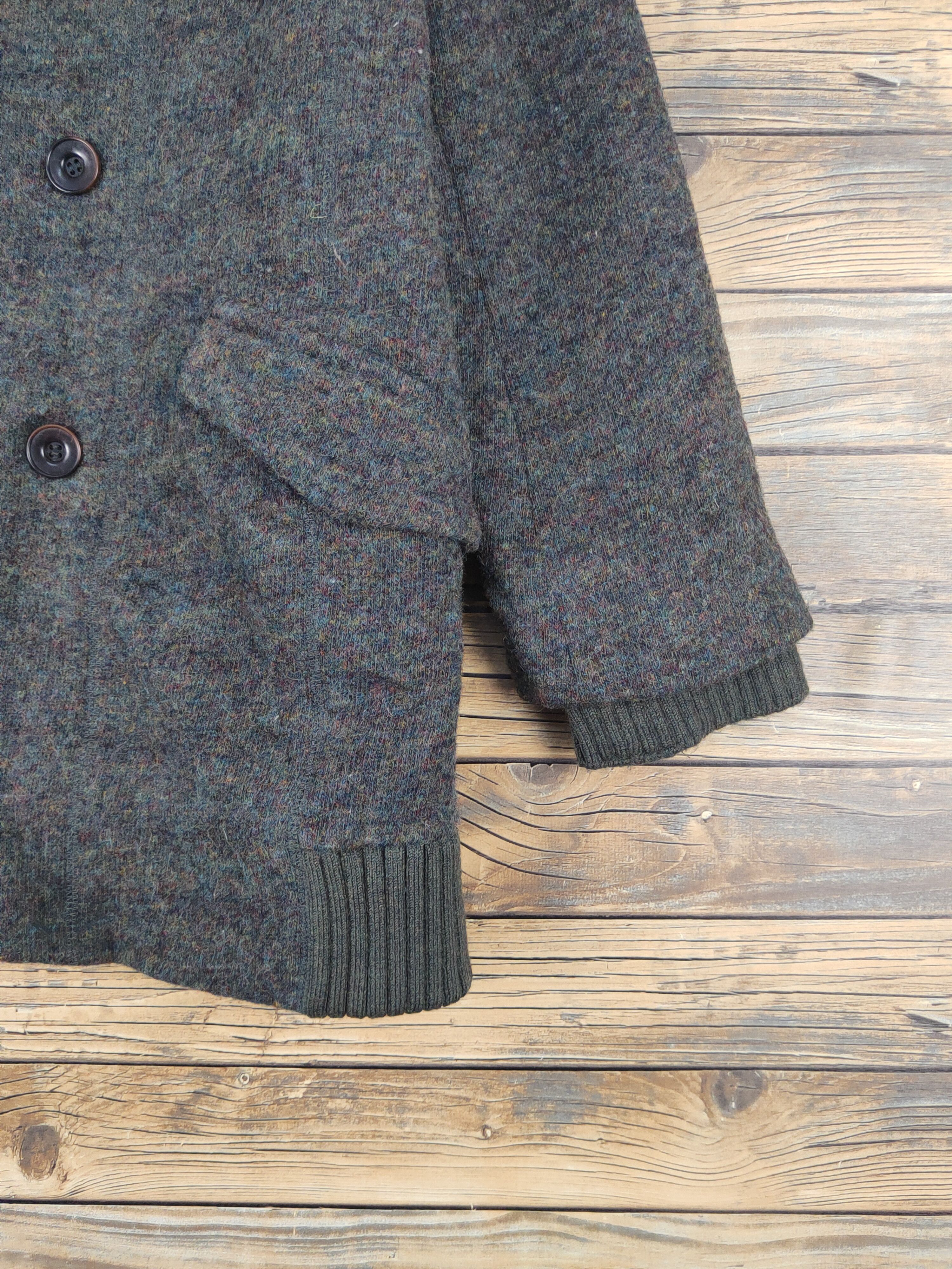 Homespun Knitwear × Pas de Calais × Vintage Pas de Calais Dark Green Knitwear Sweater Jackets #W1289 Size M / US 6-8 / IT 42-44 - 6 Thumbnail