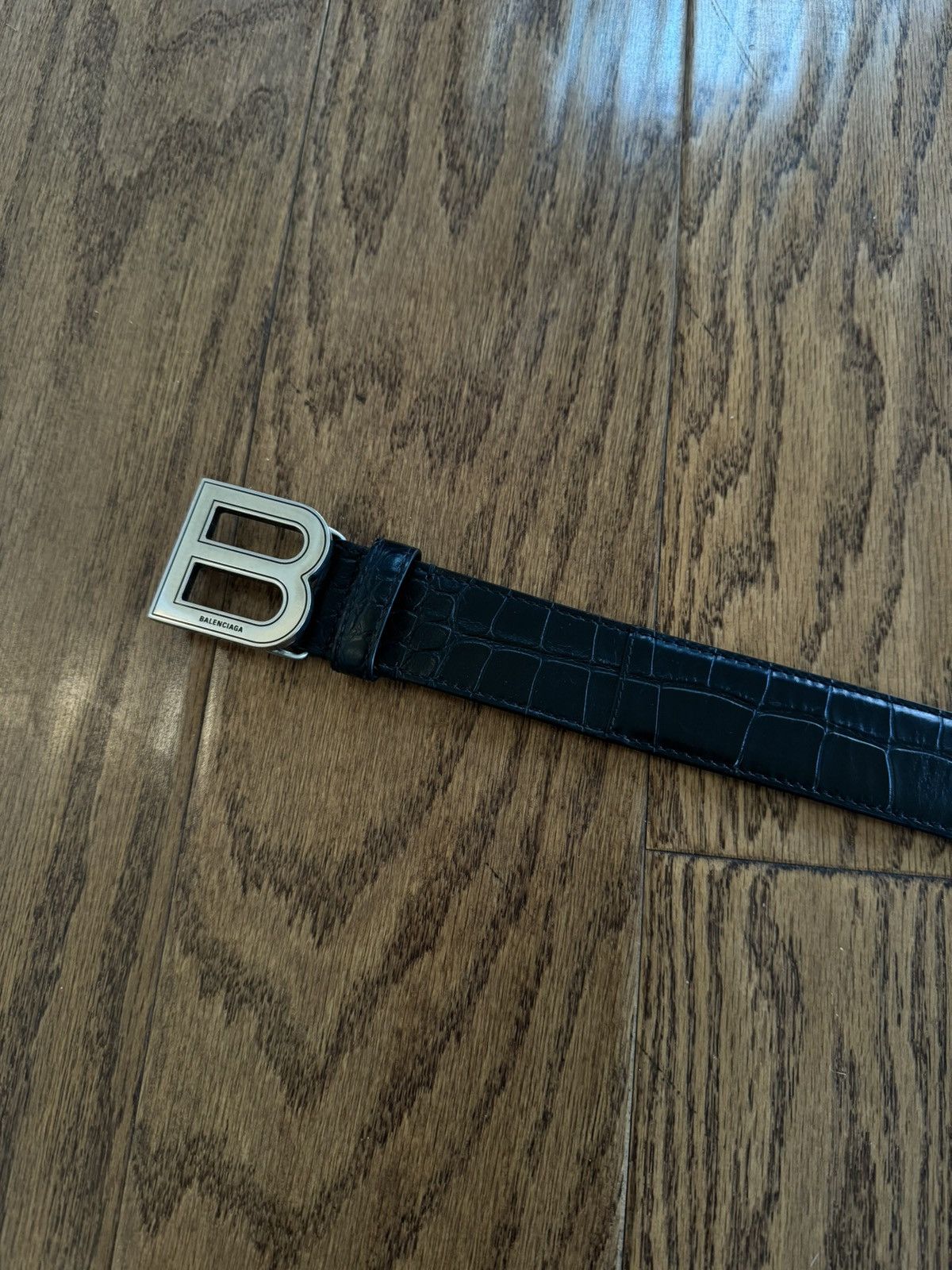 Balenciaga CROCODILE BALENCIAGA BELT SZ 100 Size ONE SIZE - 2 Thumbnail