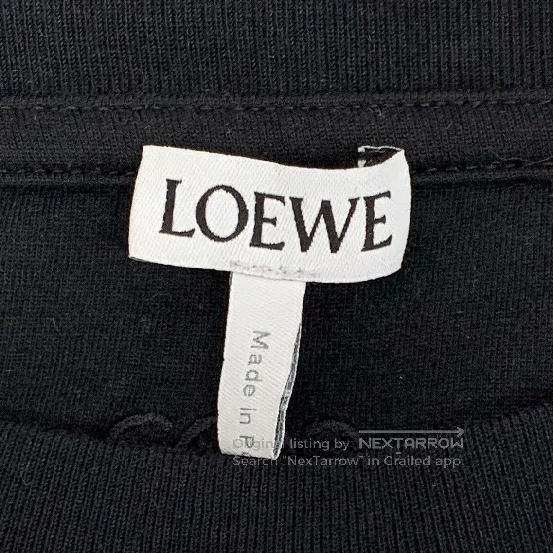 Loewe Loewe 25 Moon Rabbit Embroidery Cotton T-shirt. Size XS / US 0-2 / IT 36-38 - 7 Thumbnail