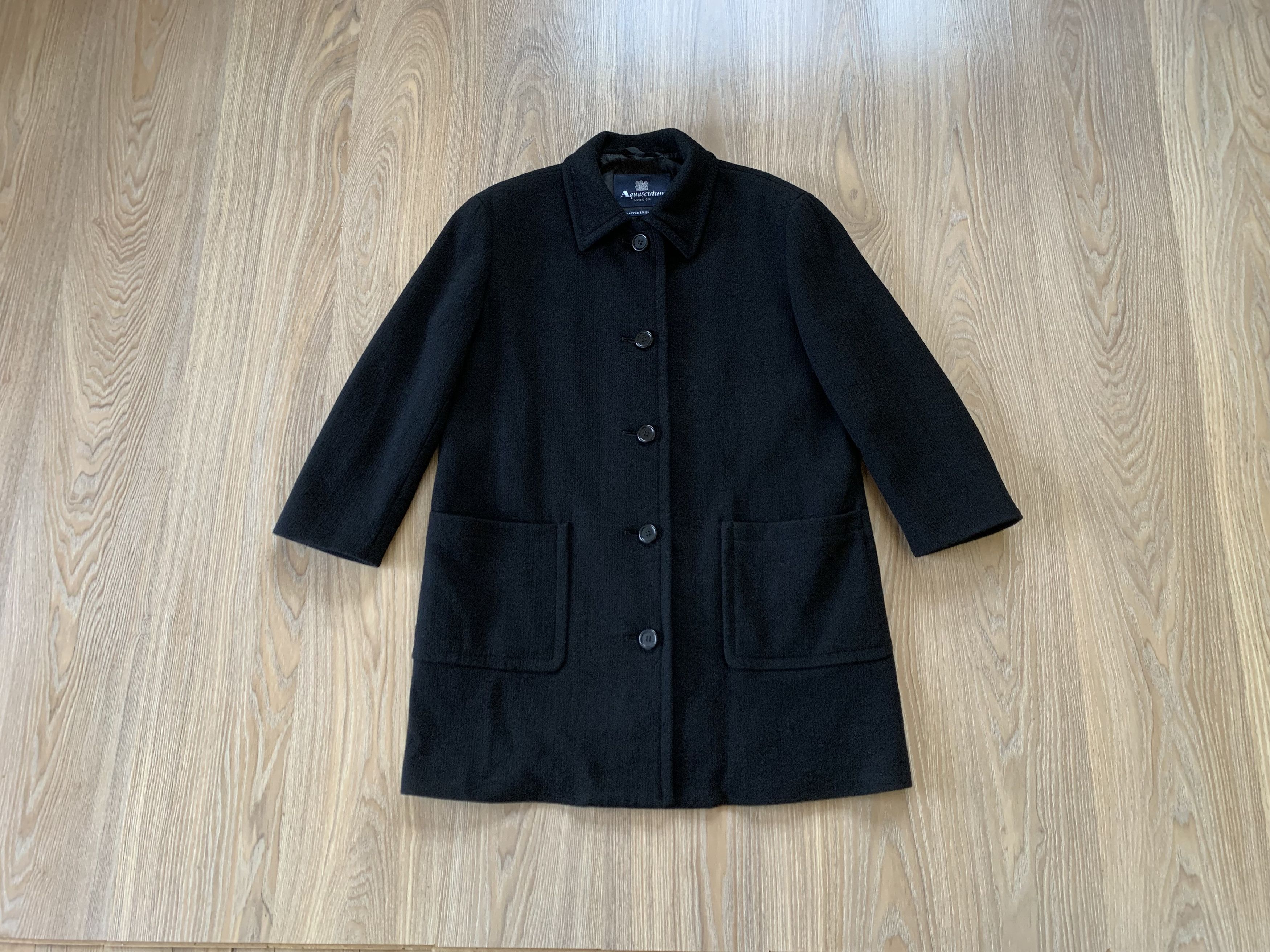 Aquascutum × Vintage Aquascutum London Women's Vintage Wool Coat Size M / US 6-8 / IT 42-44 - 1 Thumbnail