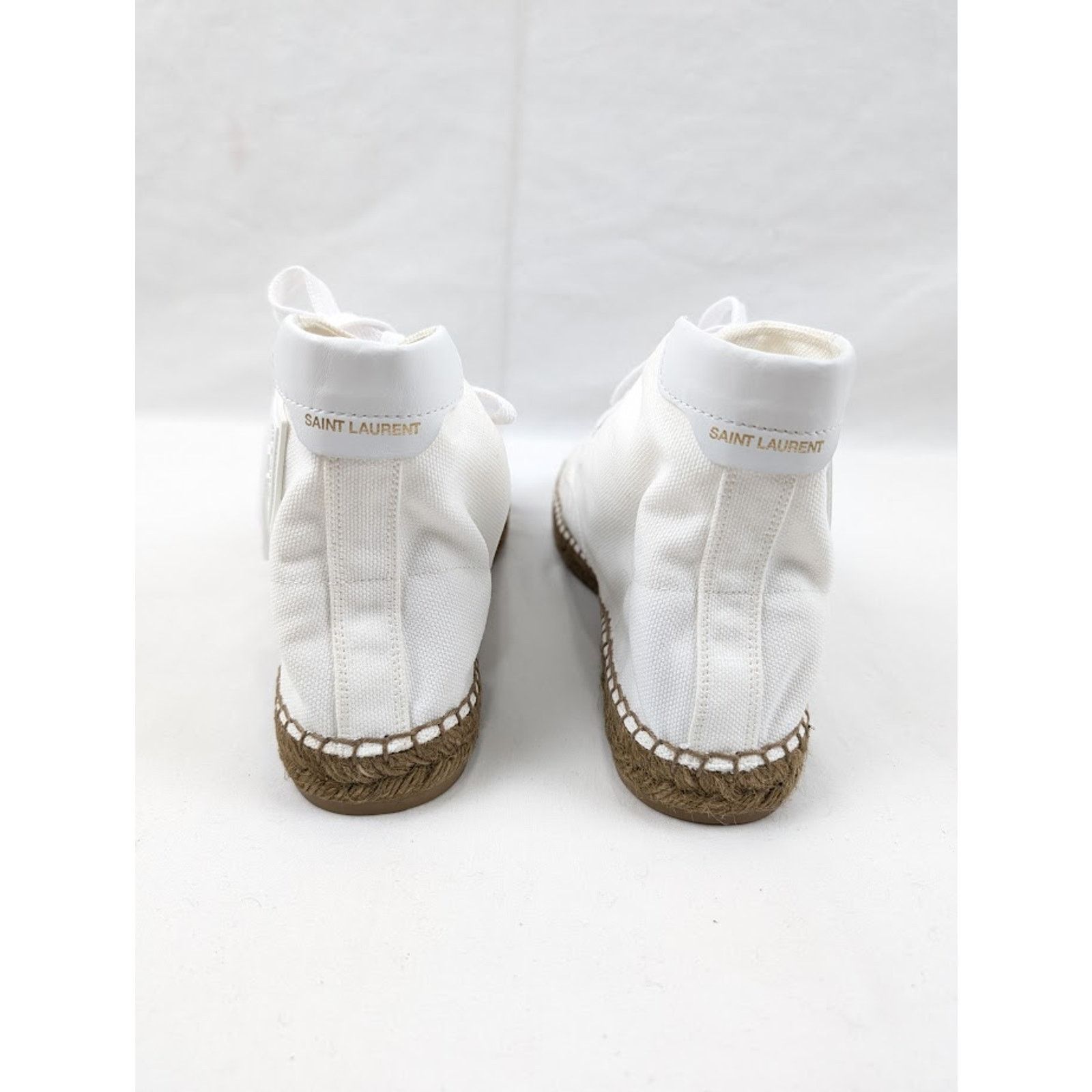 Saint Laurent Paris o1rshd1 Damon High-Top Sneakers in Off-White/Blanc Opti Size US 12 / EU 45 - 19 Thumbnail