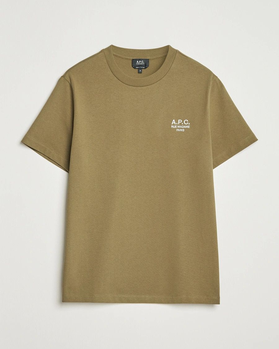 A.P.C. o1mle1125 Standard Rue Madame T-Shirt in Khaki Green Size US L / EU 52-54 / 3 - 1 Preview