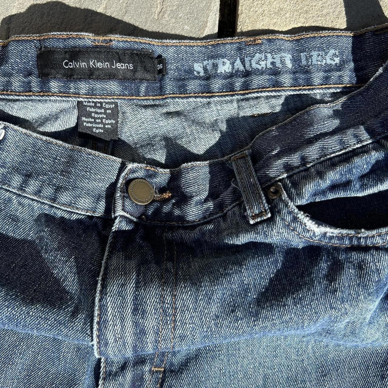 Calvin Klein Y2K Calvin Klein Distressed Relaxed Fit Jeans Size US 36 / EU 52 - 3 Thumbnail