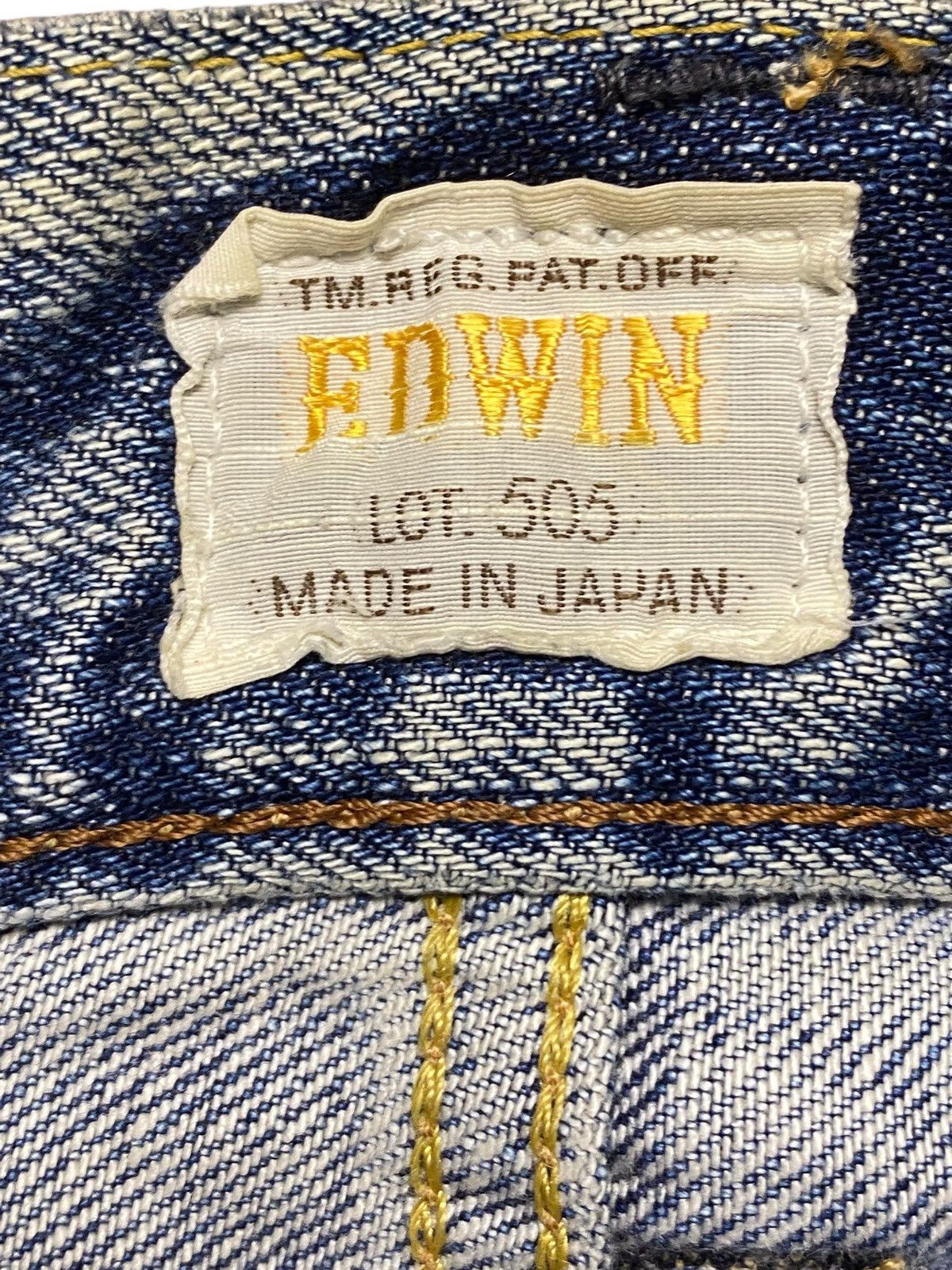 Edwin Vintage Edwin 505 Selvedge Mud Wash Distressed Baggy Jeans Size US 39 - 11 Thumbnail