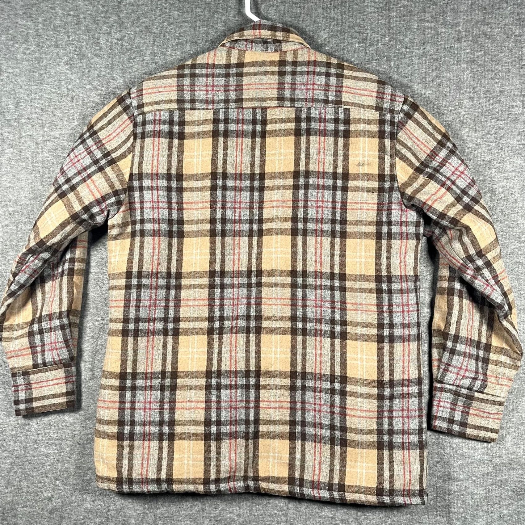 Vintage VINTAGE Arctic Circle Shirt Jacket Mens M Beige Plaid Wool Blend Quilted Workwear Casual Size US M / EU 48-50 / 2 - 3 Thumbnail