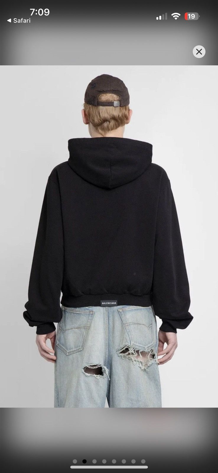 Balenciaga Balenciaga tab worn zip up hoodie Size US XL / EU 56 / 4 - 9 Thumbnail