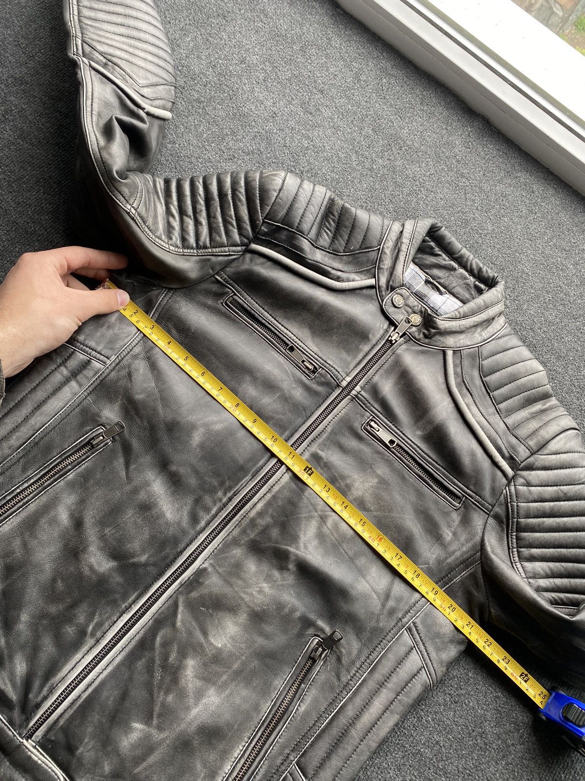 Japanese Brand 🔥Dirty 12 Opium Punk leather jacket racing moto mens m Size US M / EU 48-50 / 2 - 6 Thumbnail