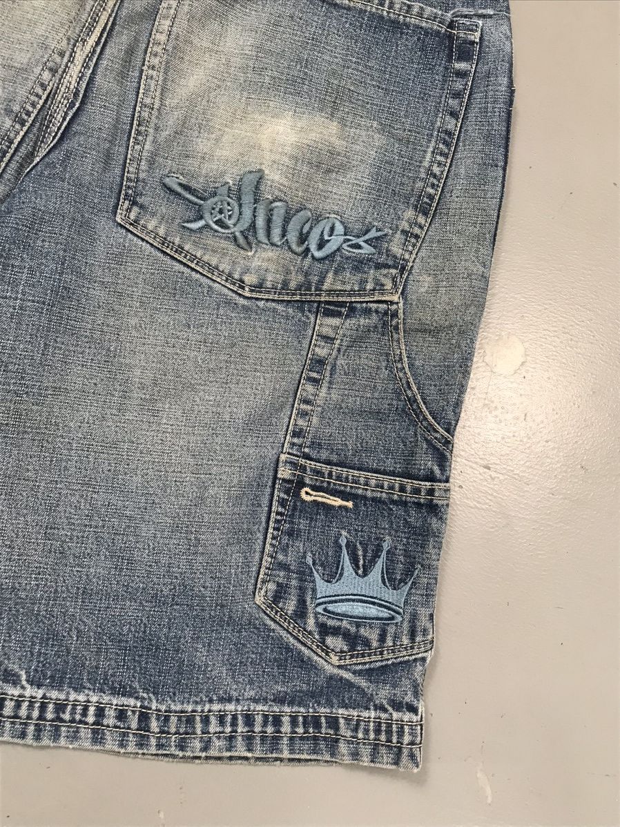 JNCO × Southpole × Vintage Vintage 90s Jnco crown embroidered denim Size US 31 - 3 Thumbnail