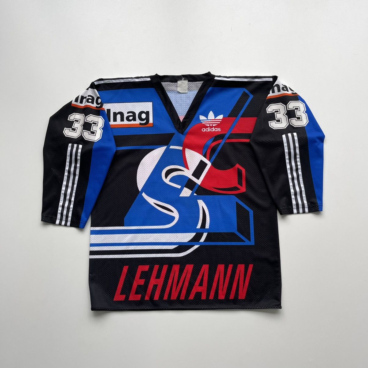 NHL ZSC Lions #33 Christian Weber 1992/1994 Away Jersey Vintage Size US XL / EU 56 / 4 - 1 Thumbnail