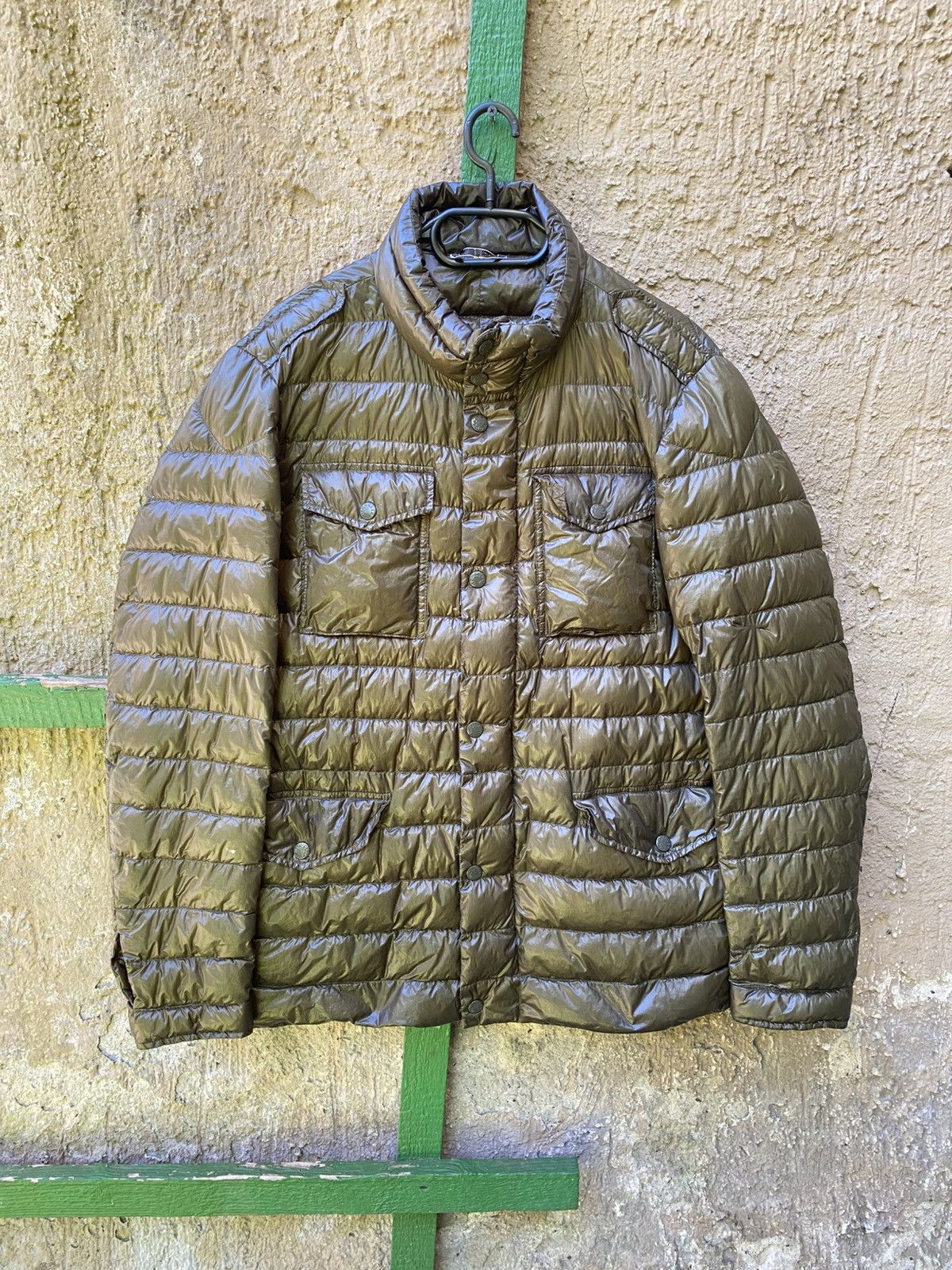 Moncler Moncler Omer Jacket Light Down Quilted Size 3 Olive Color Size US L / EU 52-54 / 3 - 1 Thumbnail
