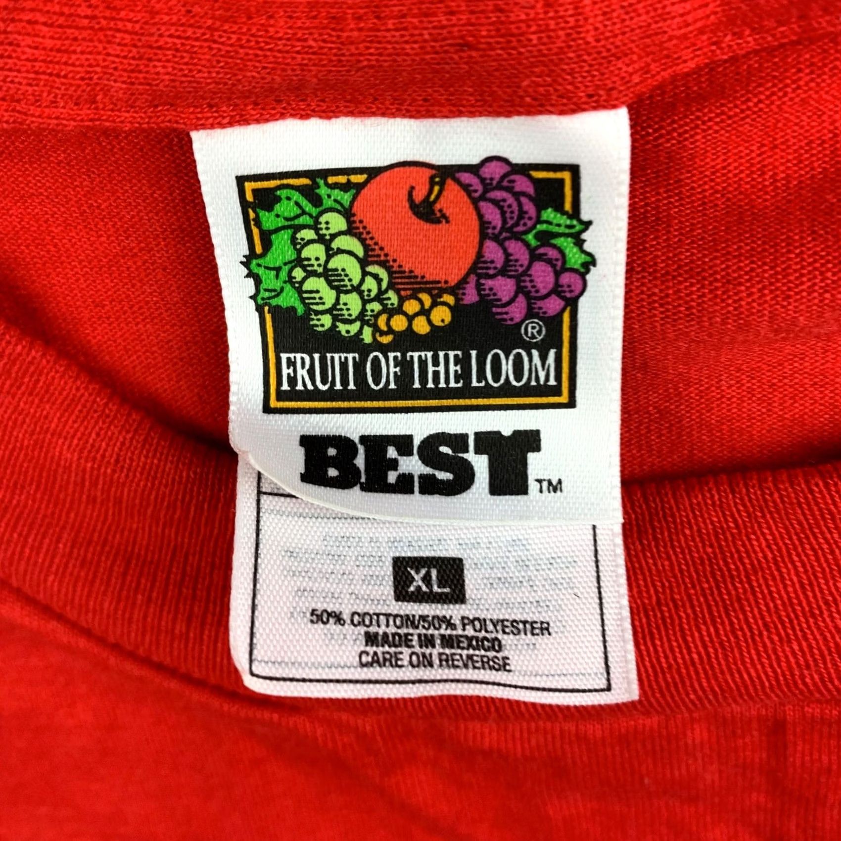 Fruit Of The Loom VINTAGE JC Penney The Biggest Sale Of The Year T-Shirt Single Stitch Red XL Men Shirt Size US XL / EU 56 / 4 - 4 Thumbnail