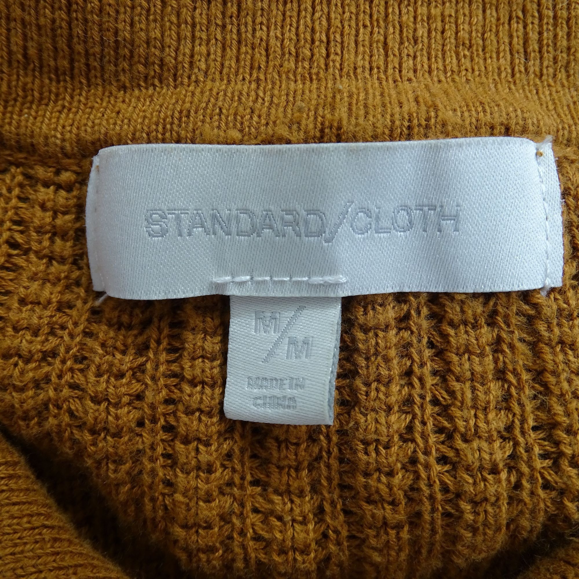 Standard Cloth Standard Cloth Brown Button Up Knit Shirt Sweater Men Size M Size US M / EU 48-50 / 2 - 5 Thumbnail