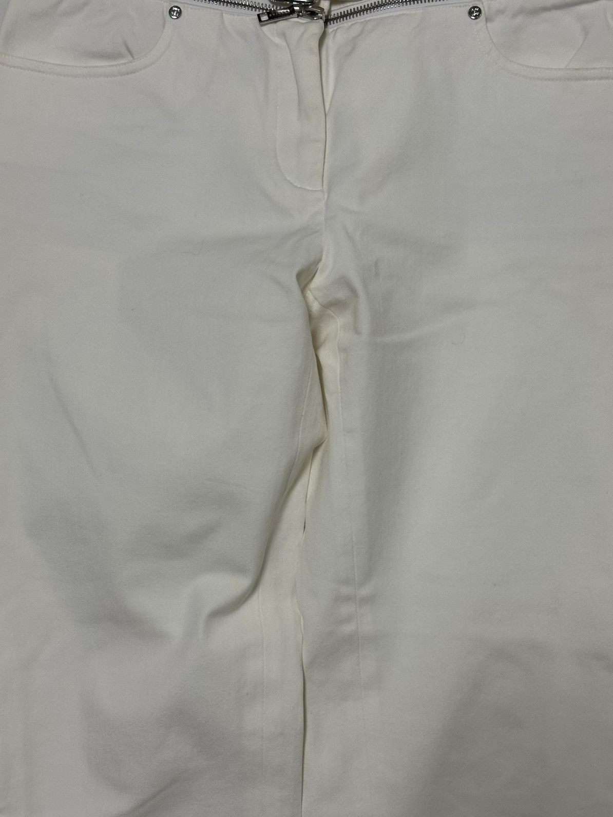 Celine CELINE Zip Detail Cropped Straight Leg Pants Size 26" / US 2 / IT 38 - 4 Thumbnail
