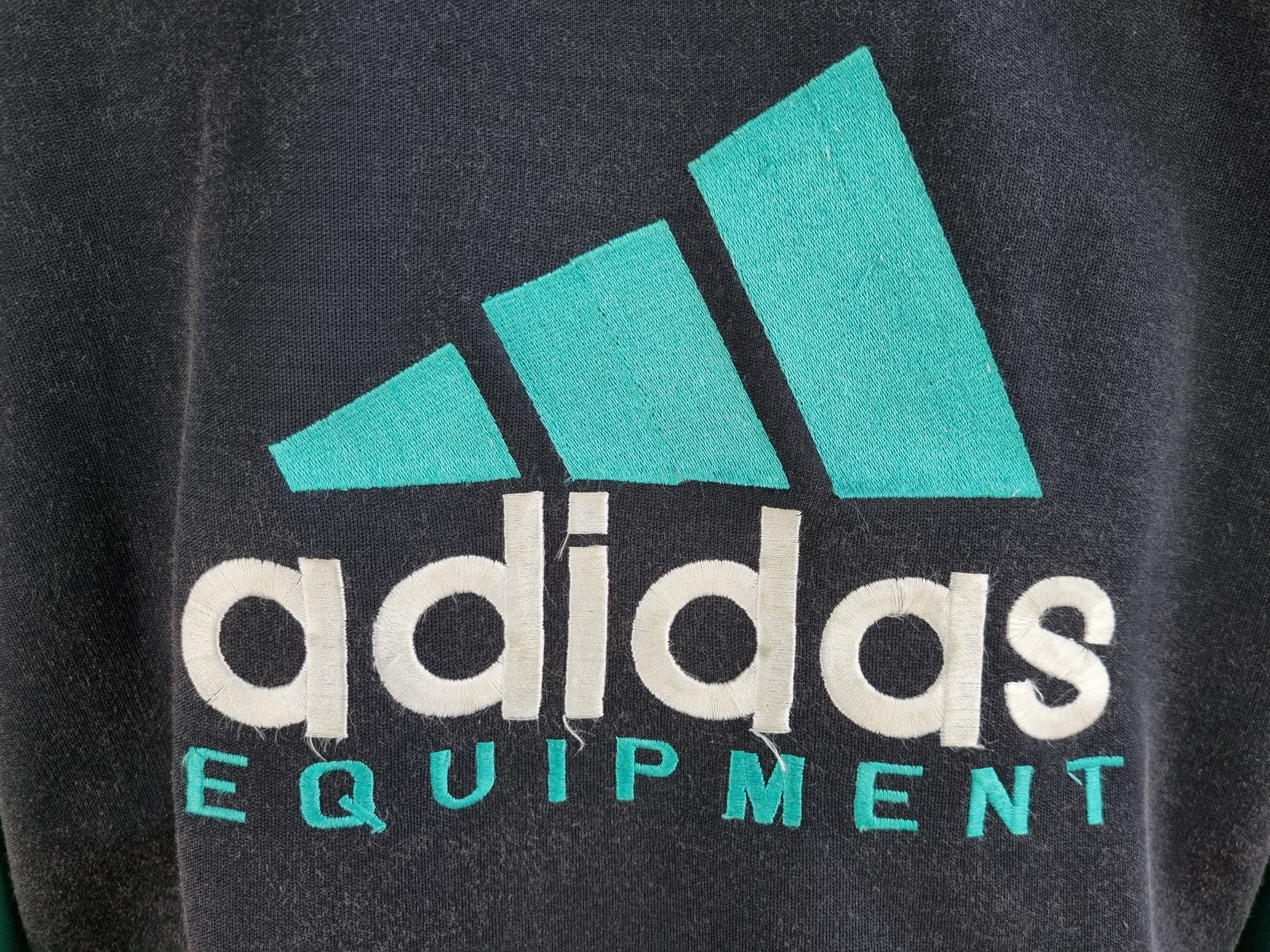 Adidas × Vintage 80s ADIDAS Equipment Vintage half zip up sweatshirt Size US M / EU 48-50 / 2 - 20 Thumbnail