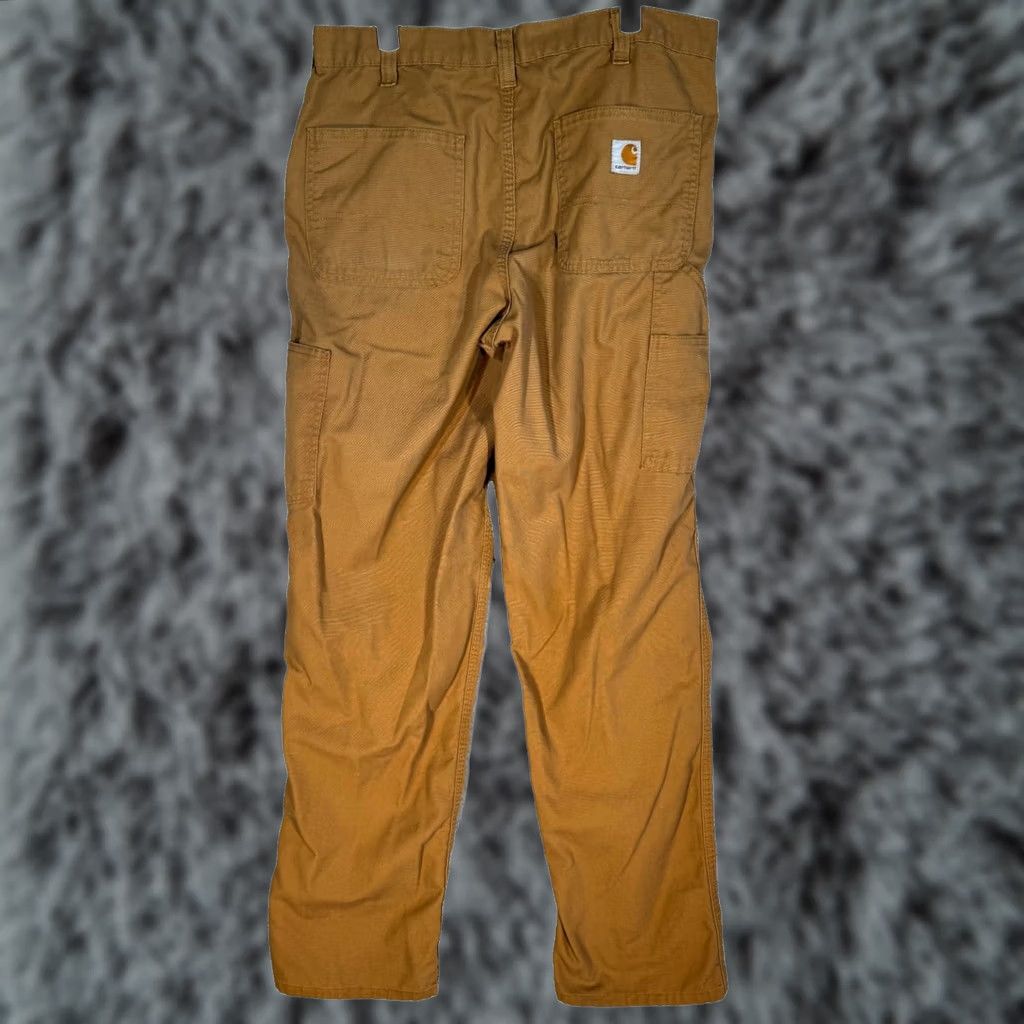 Carhartt Carhartt Carpenter Jeans Men’s 34 x 36 Brown Cotton Dungaree Fit Straight Leg Jeans Size US 34 / EU 50 - 1 Thumbnail