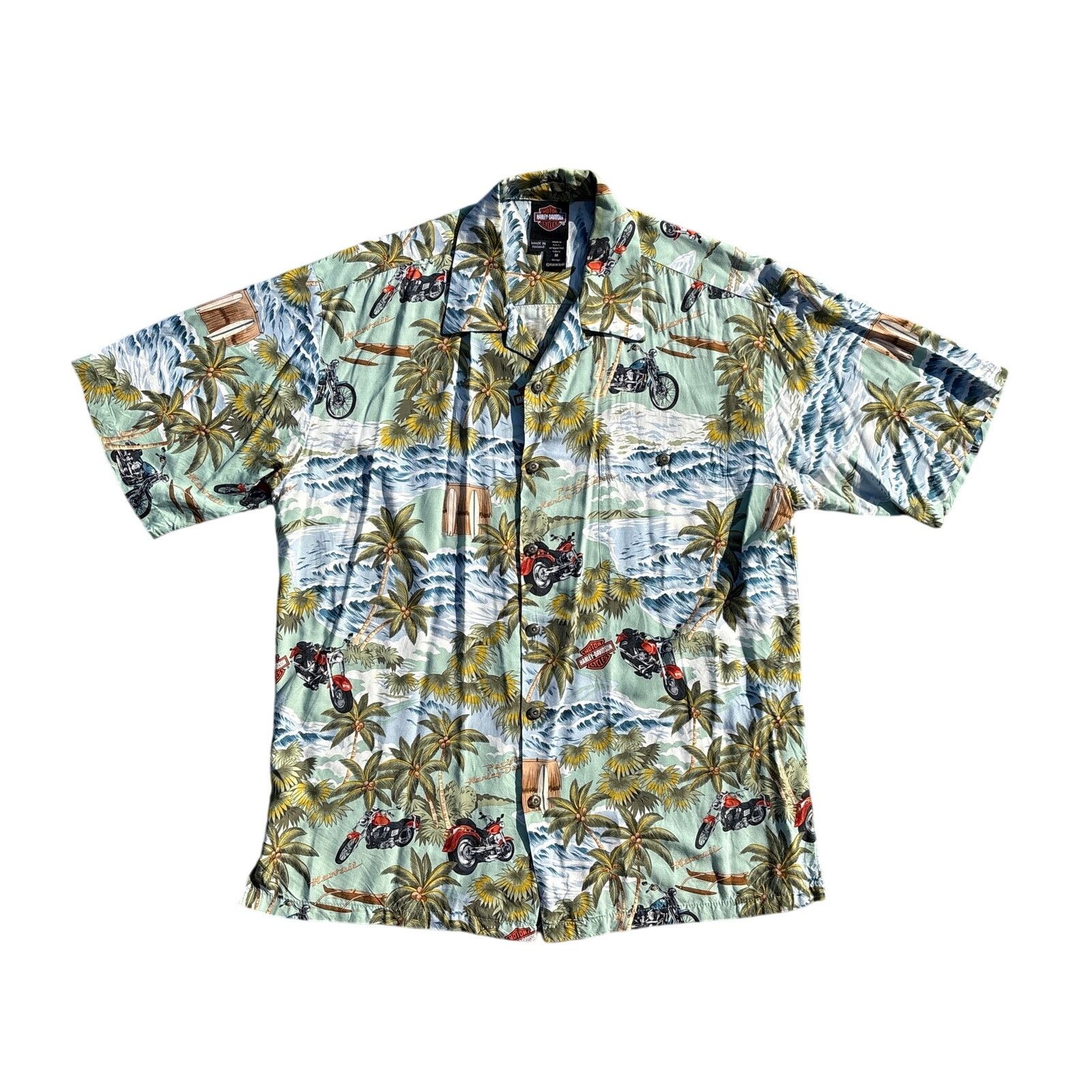Harley Davidson × Vintage Harley Davidson Tori Richard Hawaiian