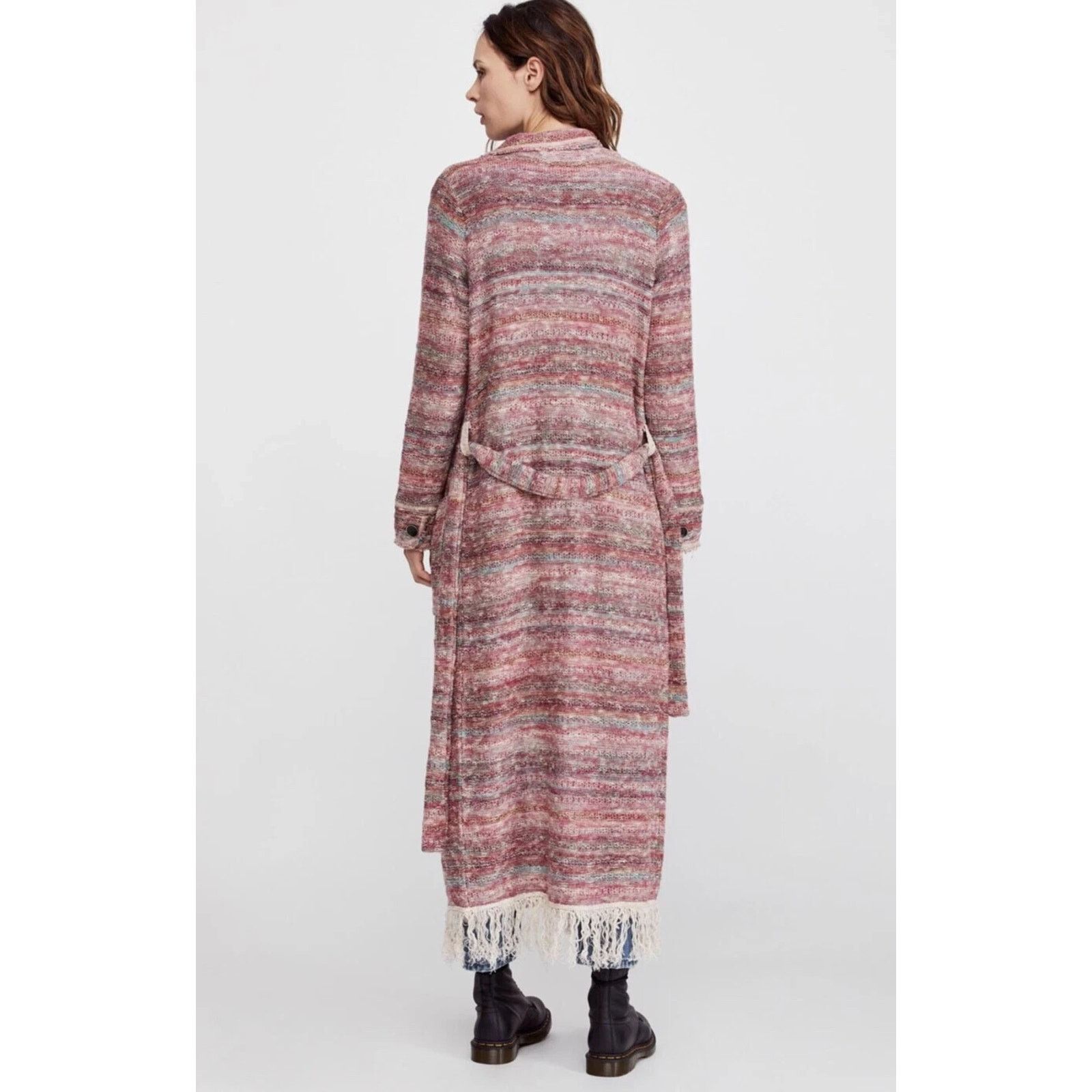 Free People Free People Red Desert Sunrise Duster Cardigan Sweater Small Size S / US 4 / IT 40 - 2 Thumbnail