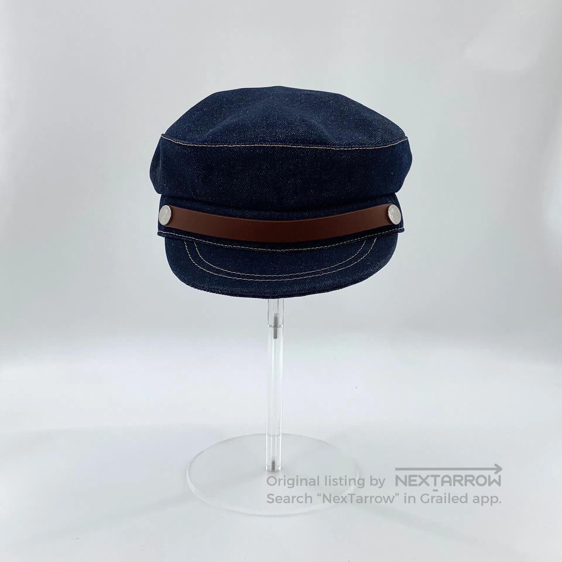 JW Anderson JWANDERSON Dark Blue Cotton and Leather Patchwork Denim Ne Size ONE SIZE - 1 Thumbnail