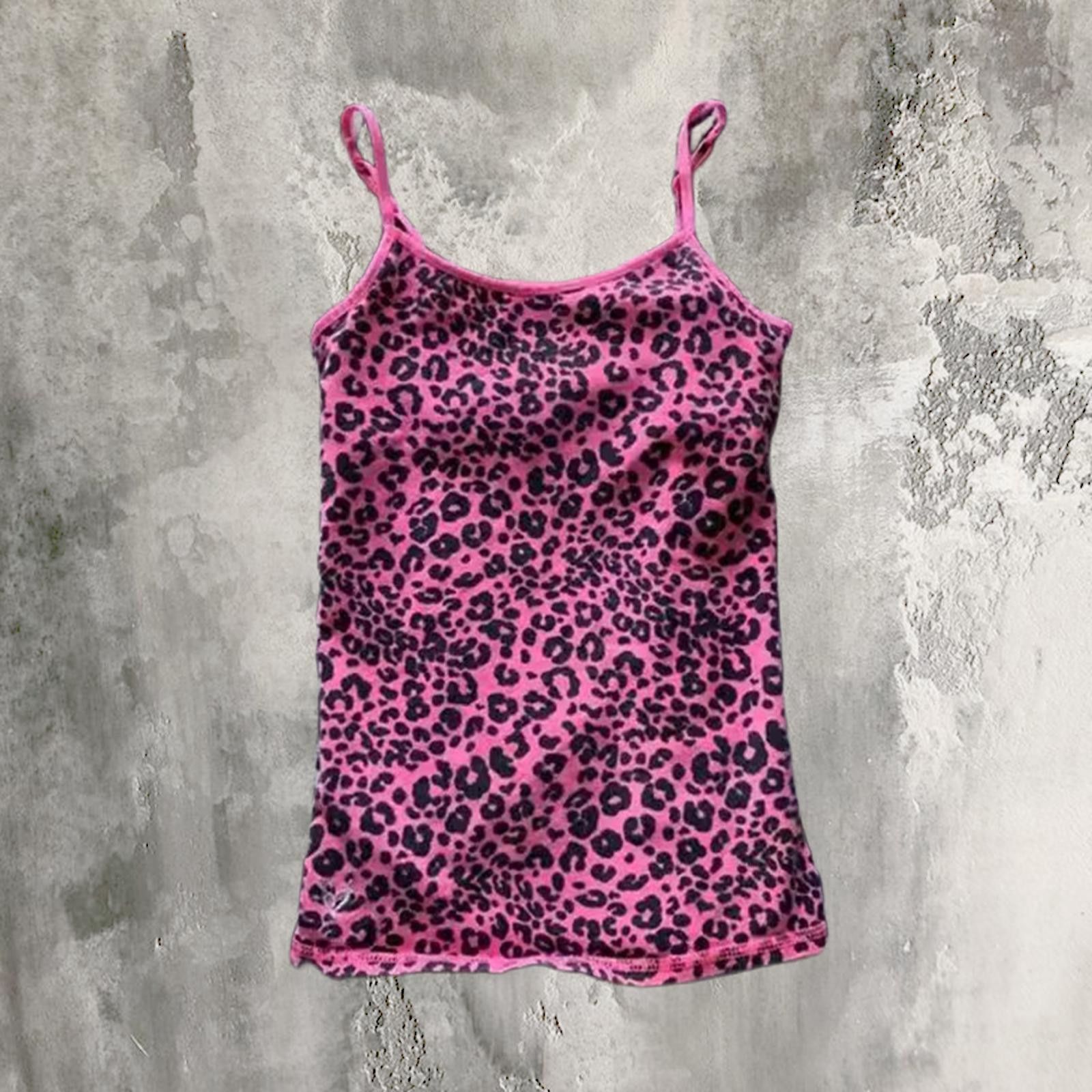 Vintage pink leopard cami top Size S / US 4 / IT 40 - 2 Thumbnail