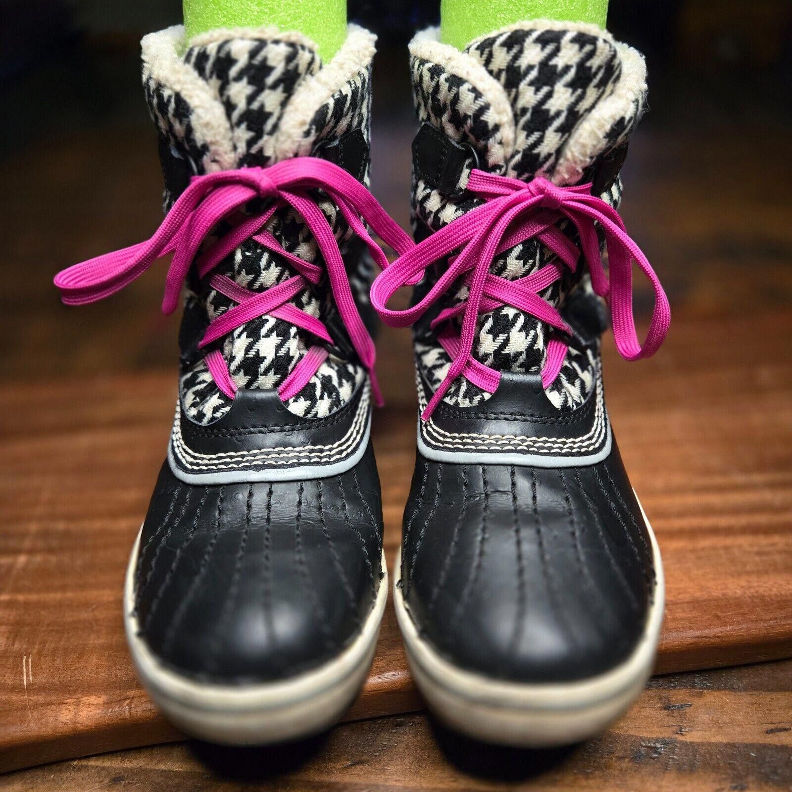 SOREL SOREL Tivoli Houndstooth Boots Snow Womens Size 6 BB3 Size US 6 / IT 36 - 4 Thumbnail