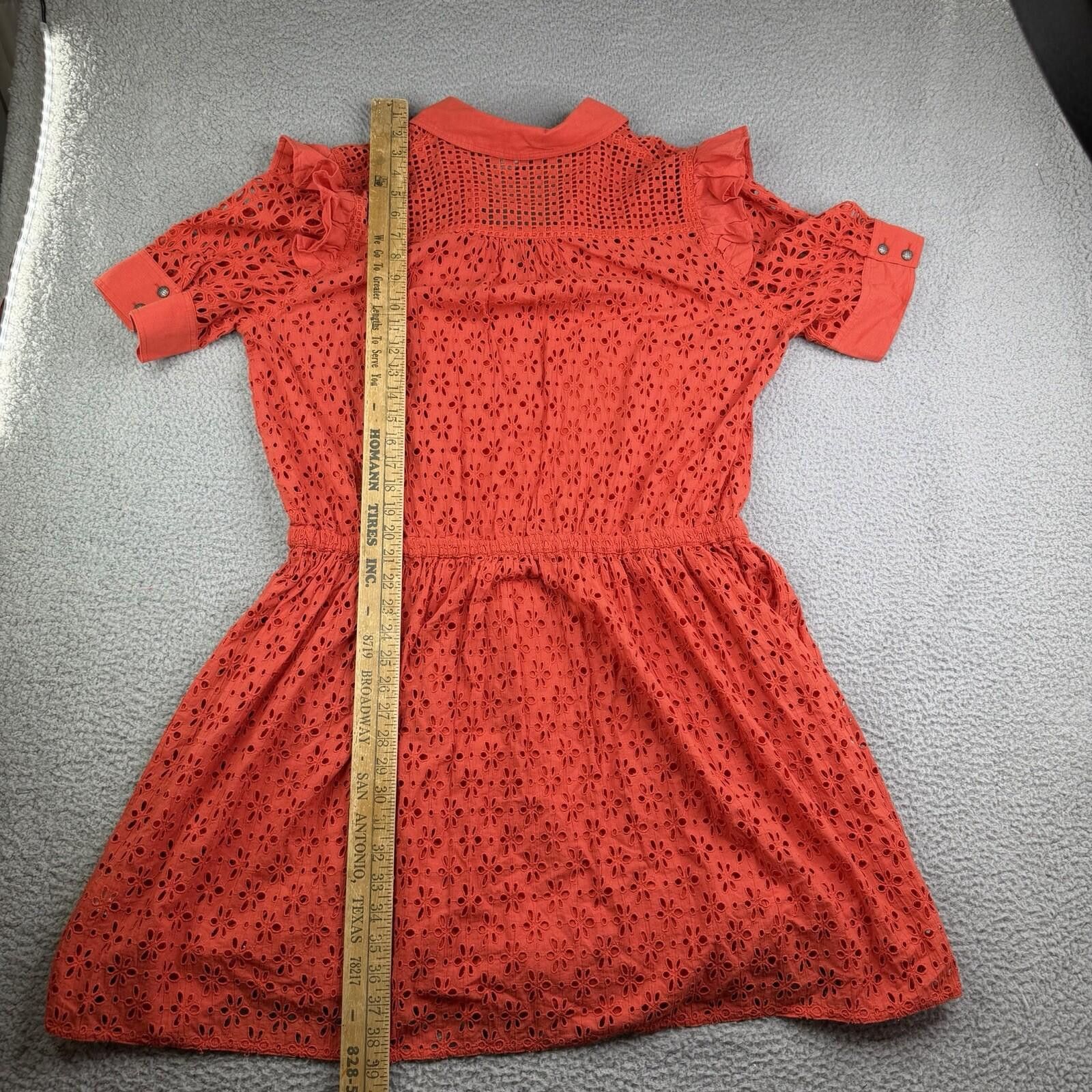 Other Double D Ranch Orange Western Dress Women's 1X Lined Size XL / US 12-14 / IT 48-50 - 5 Thumbnail