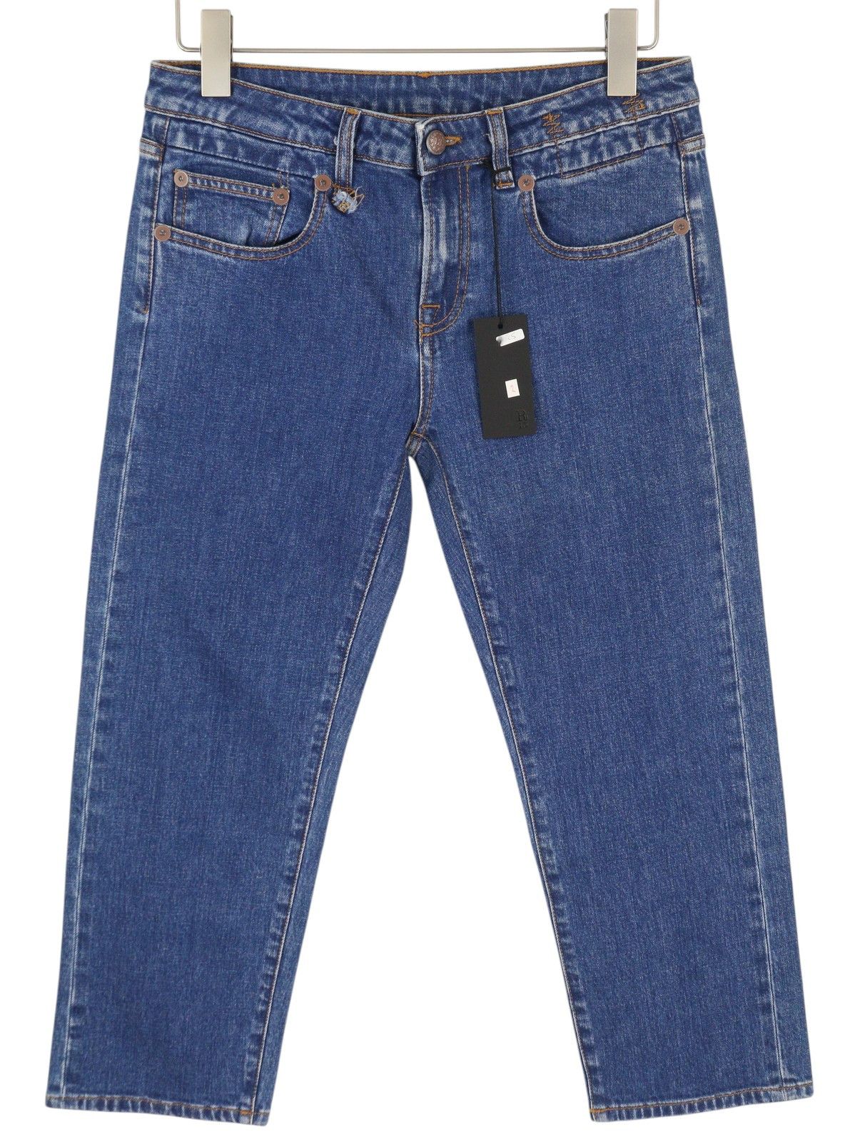 R13 BOY STRAIGHT 27 Carlton Stretch Ankle Denim Blue 86347 Size 27" / US 4 / IT 40 - 1 Thumbnail
