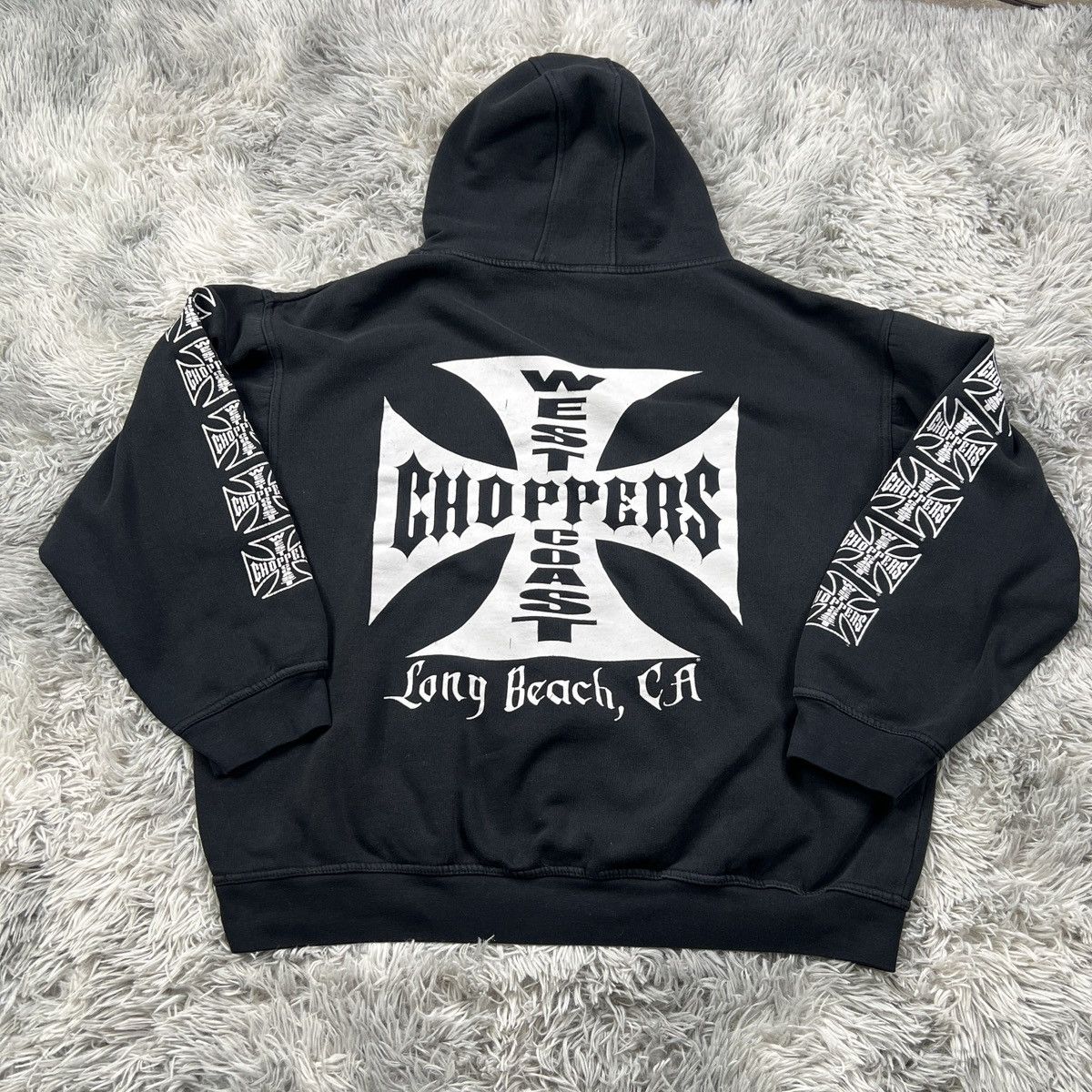 West Coast Choppers ヴィンテージ　JESSE WHO? XL Jesse Who?West Coast Choppers 100% Cotton Long Sleeves Red Men's T